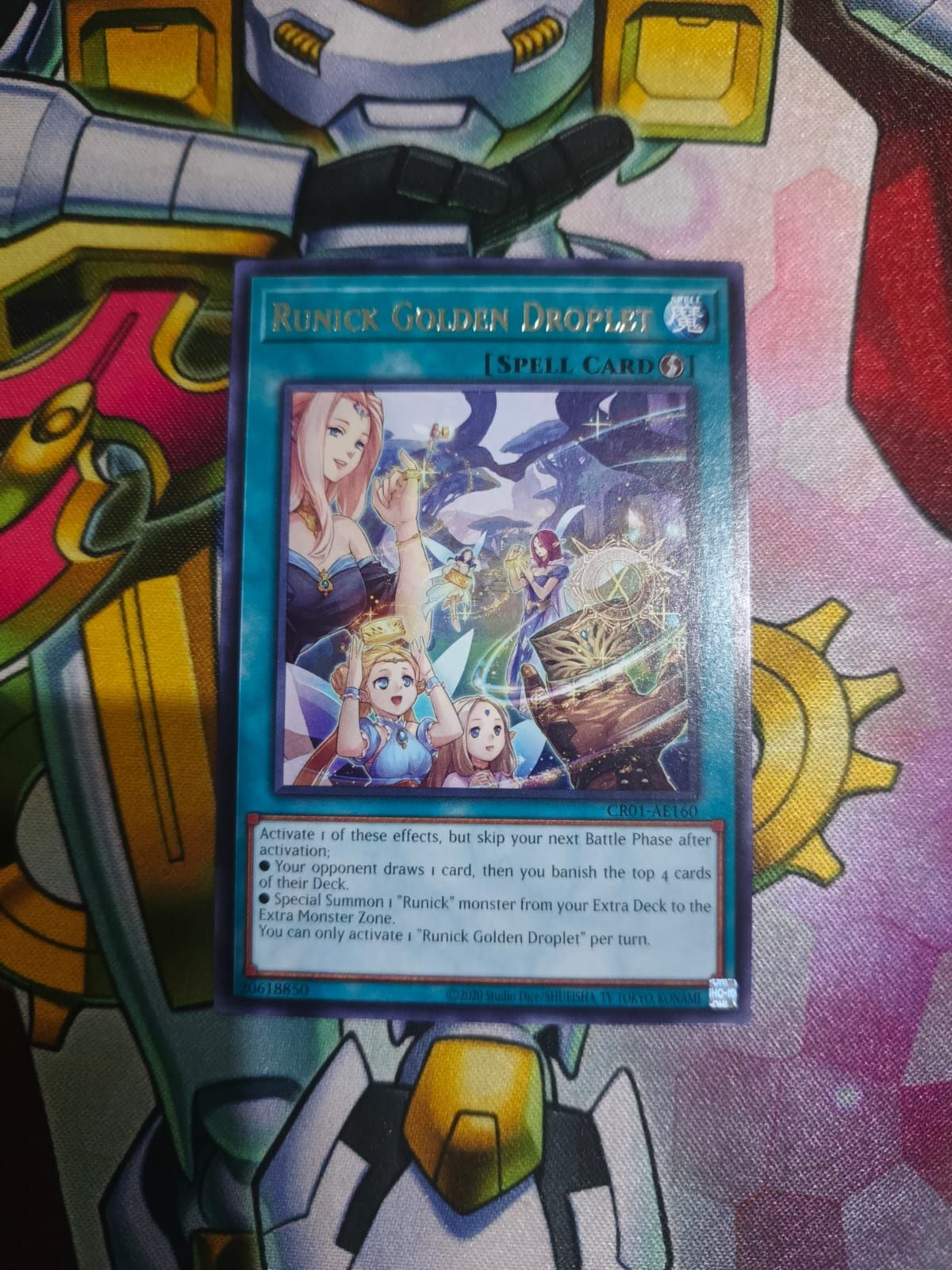 CR01-AE160 Runick Golden Droplet Rare