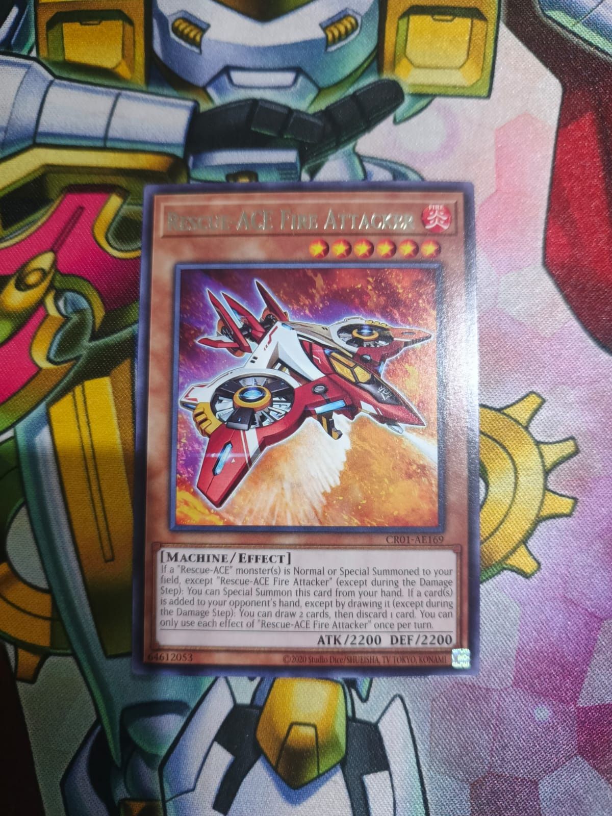 CR01-AE169 Rescue-ACE Fire Attacker Rare