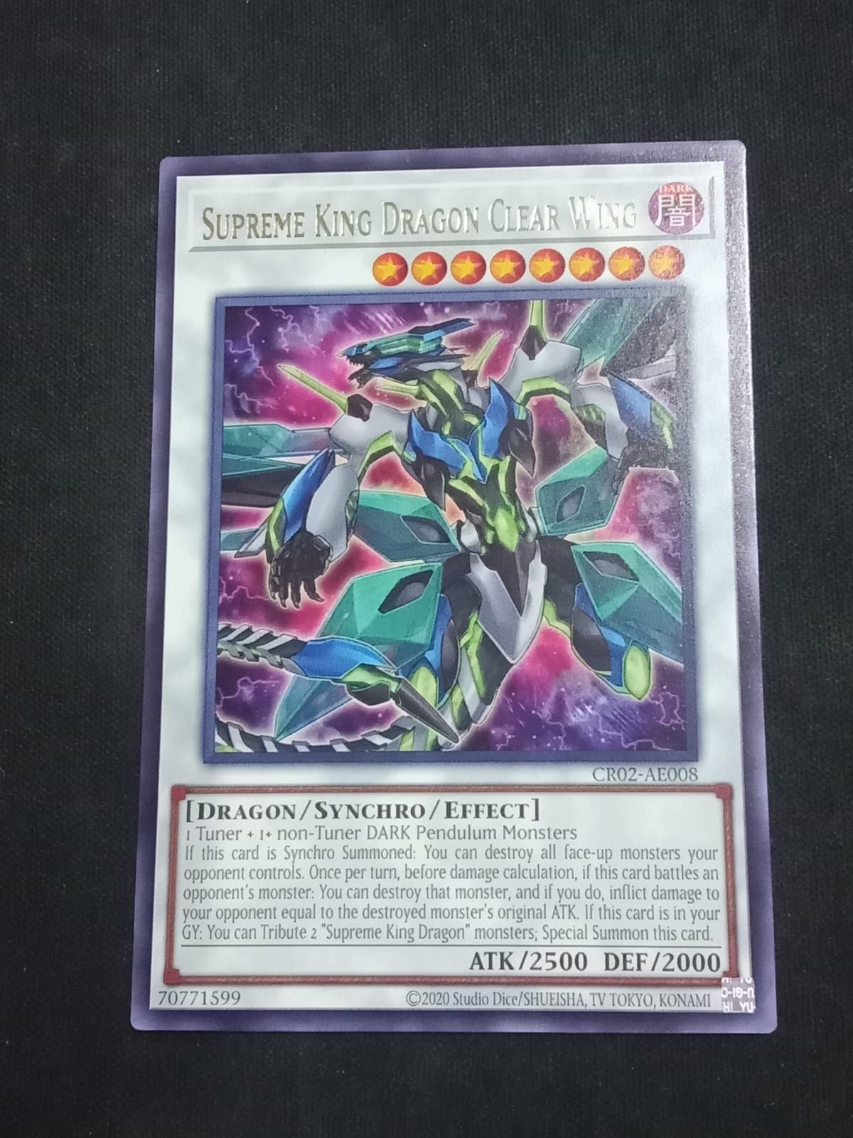 CR02-AE008 Supreme King Dragon Clear Wing Rare