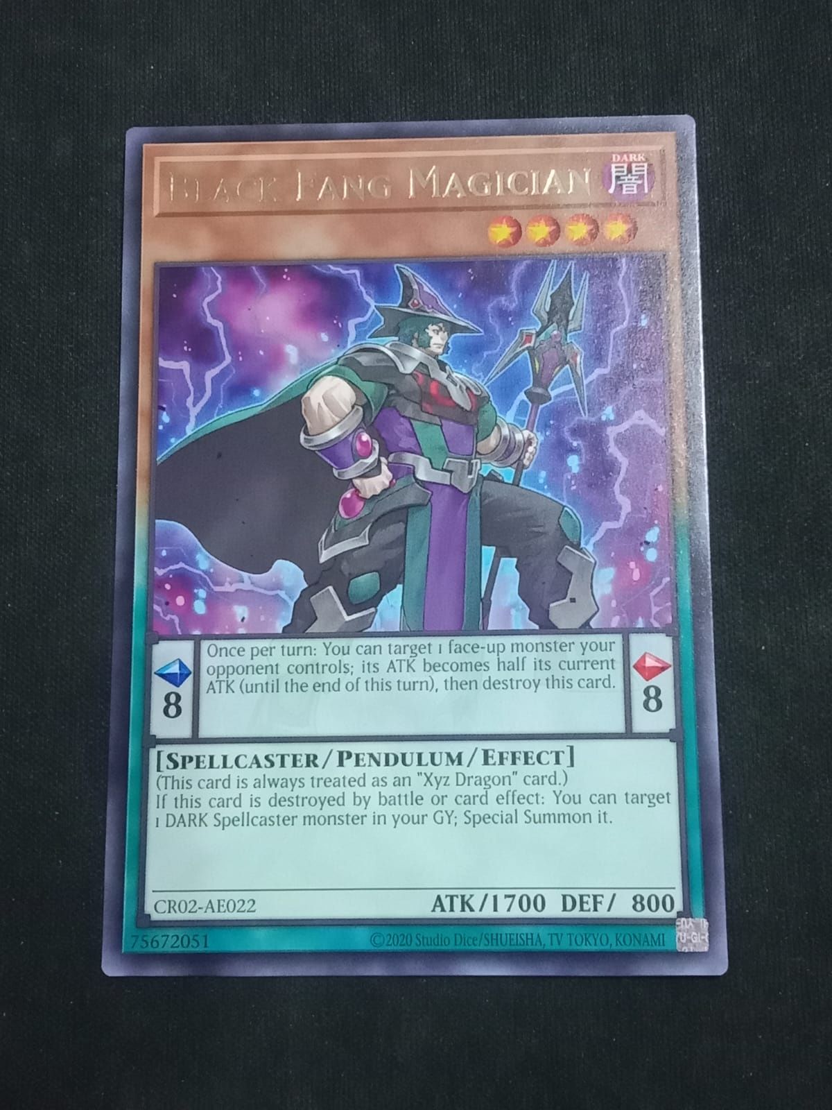 CR02-AE022 Black Fang Magician Rare