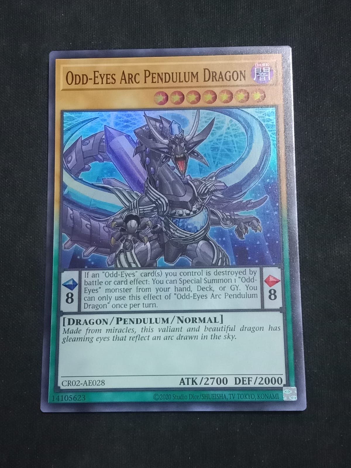 CR02-AE028 Odd-Eyes Arc Pendulum Dragon Super Rare