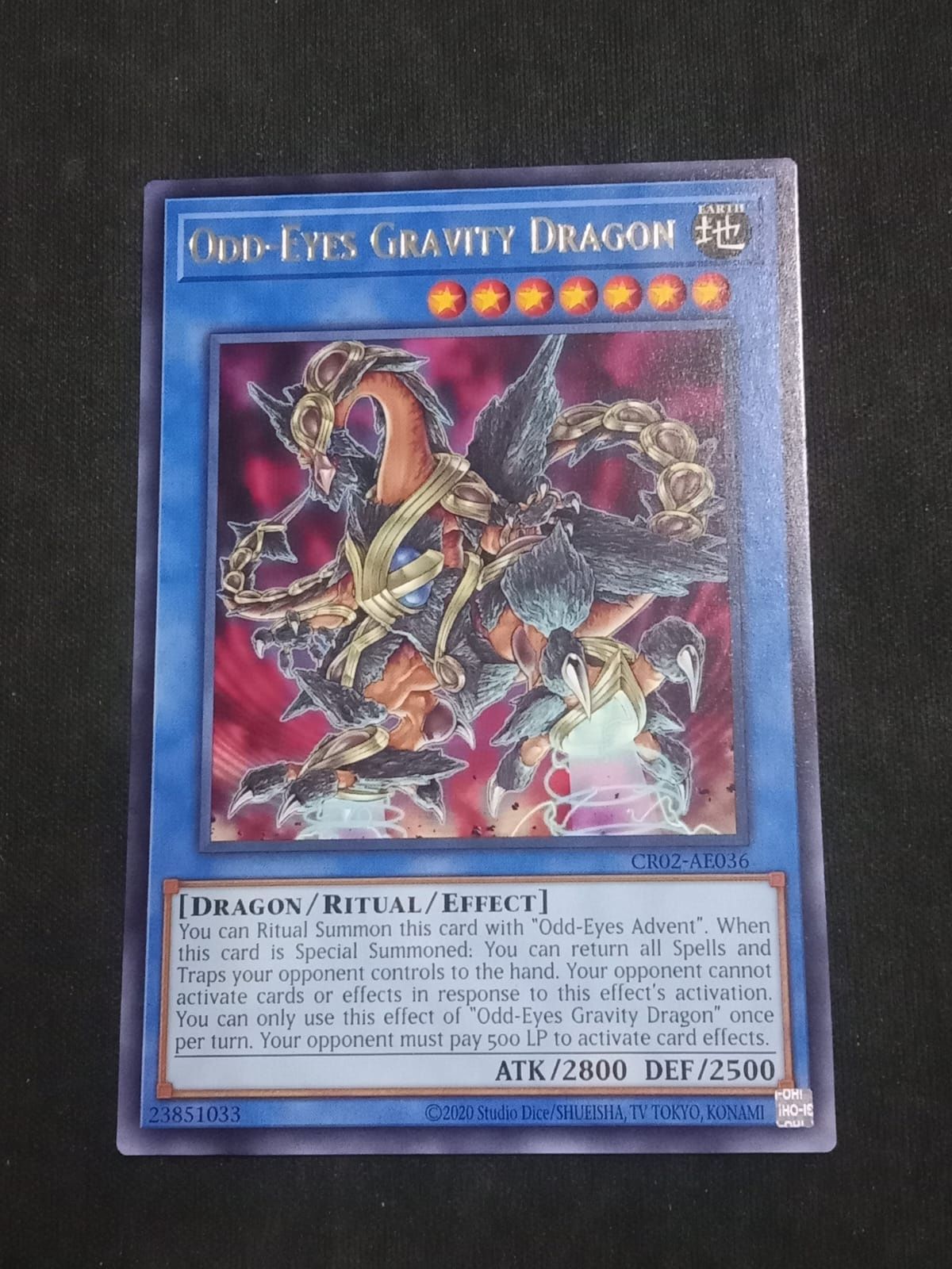 CR02-AE036 Odd-Eyes Gravity Dragon Rare