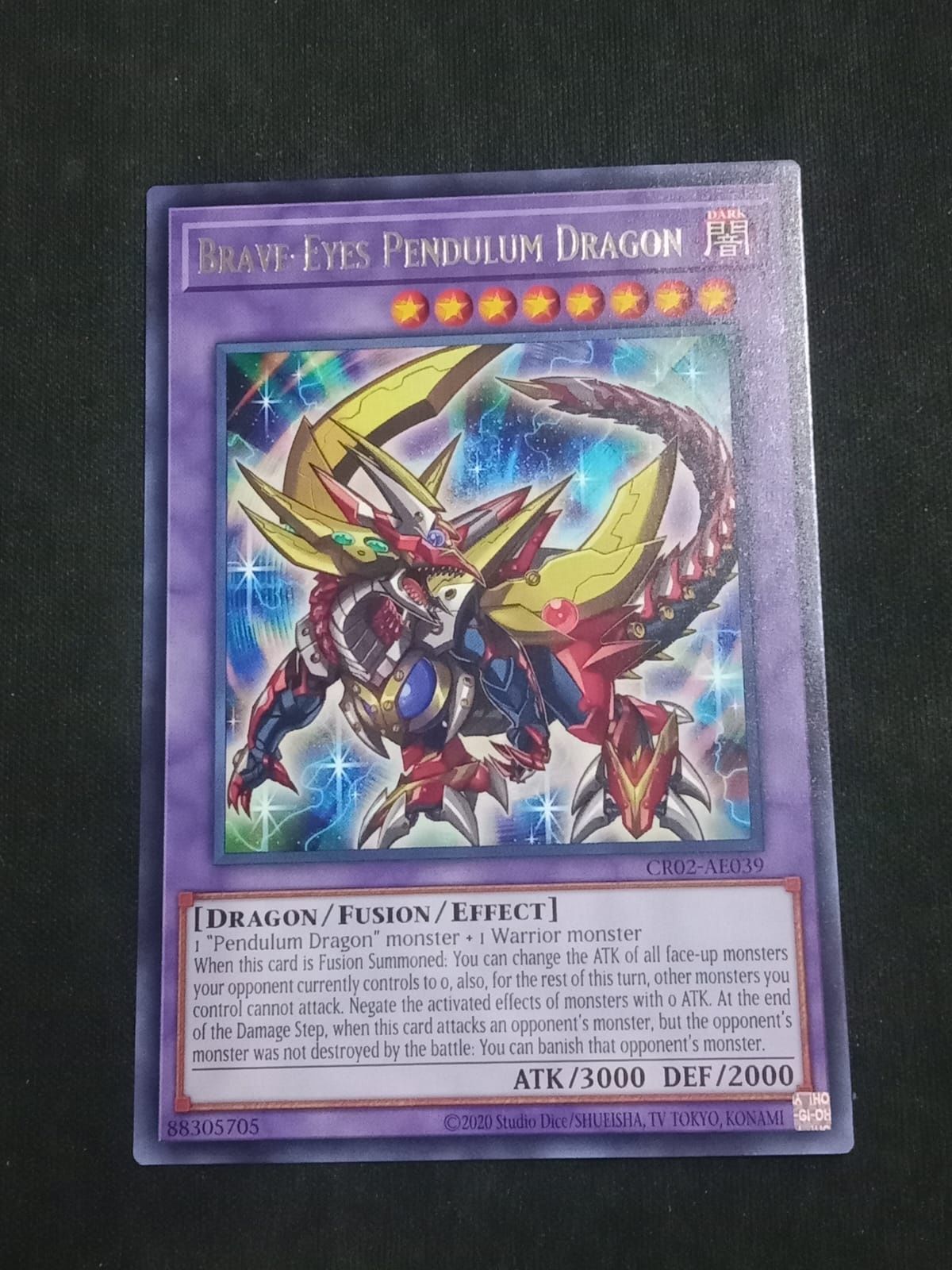 CR02-AE039 Brave-Eyes Pendulum Dragon Rare