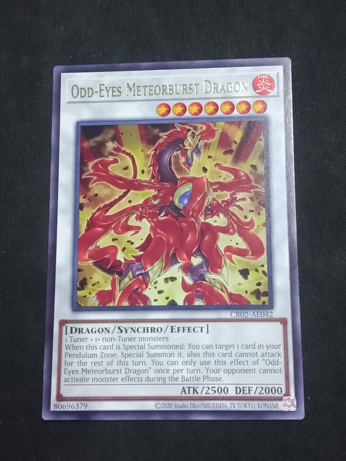 CR02-AE042 Odd-Eyes Meteorburst Dragon Rare