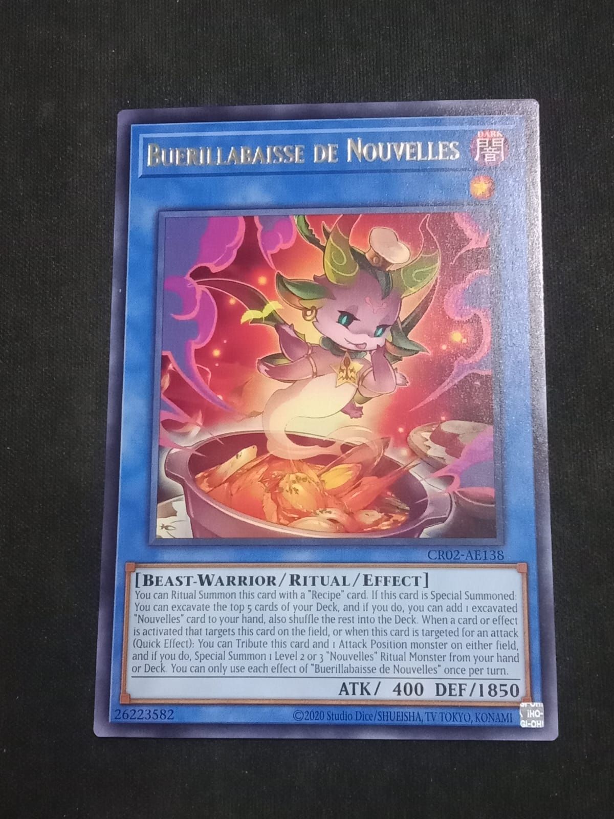 CR02-AE138 Buerillabaisse de Nouvelles Rare