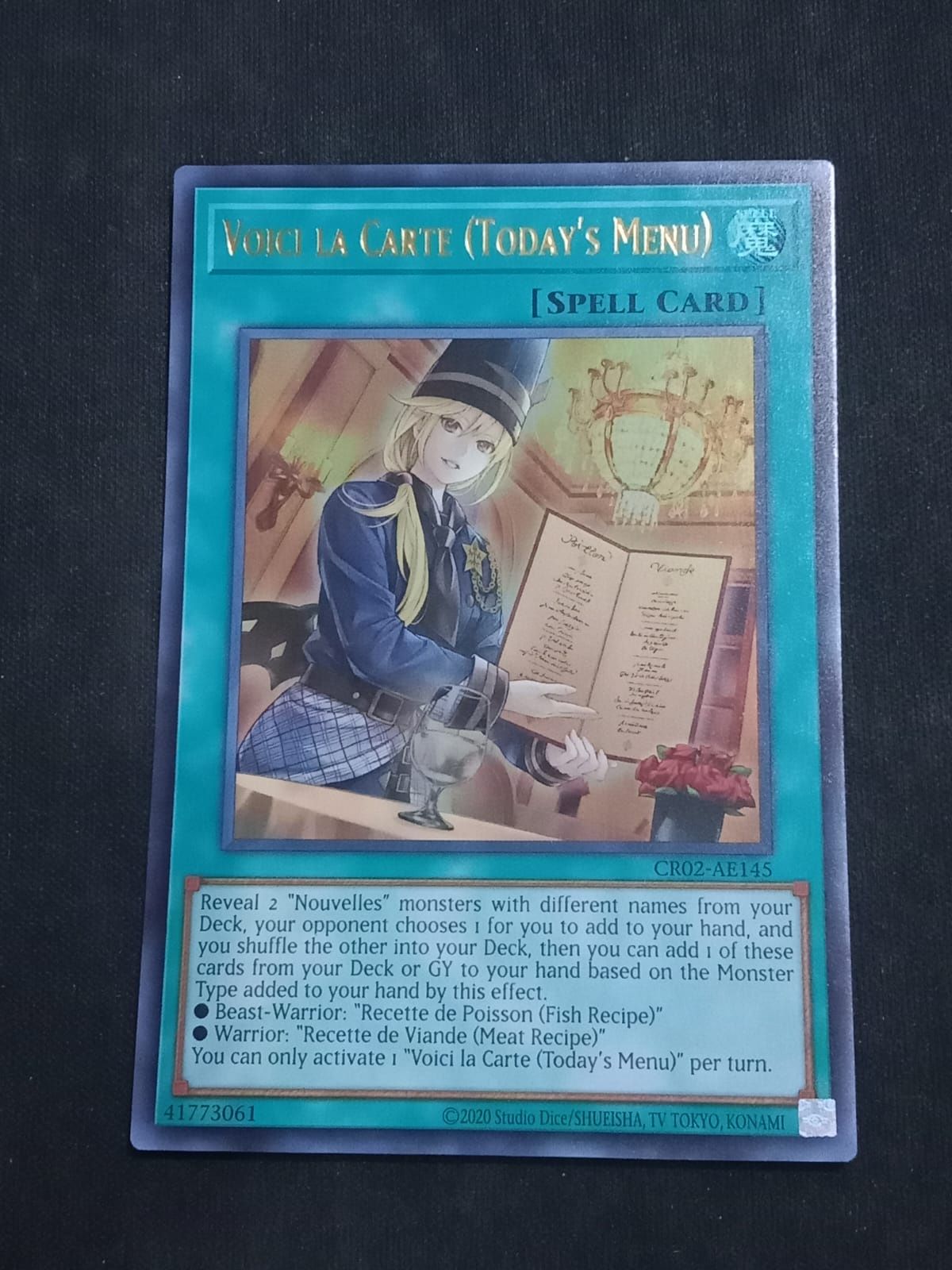 CR02-AE145 Voici la Carte Ultra Rare
