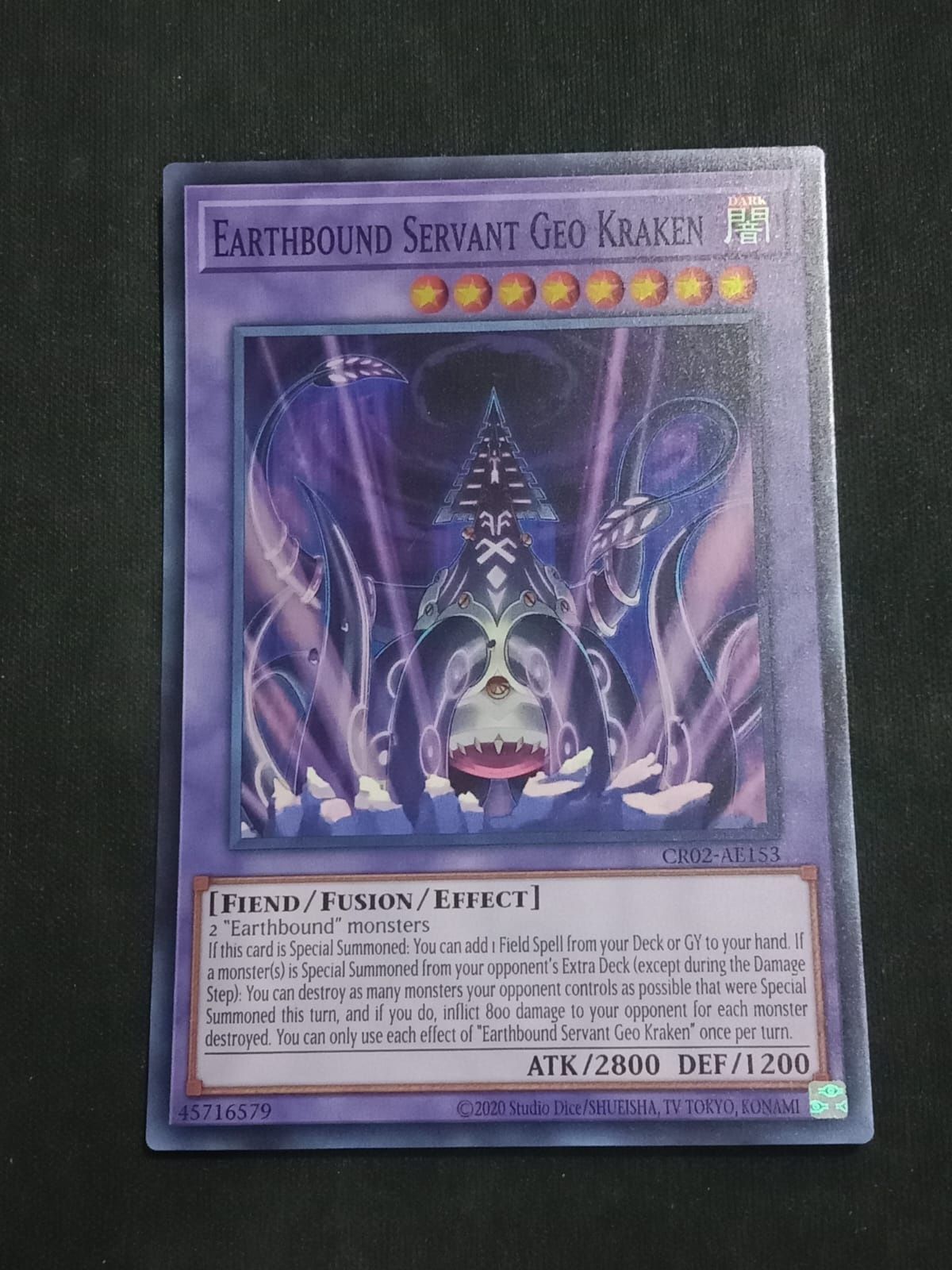 CR02-AE153 Earthbound Servant Geo Kraken Super Rare