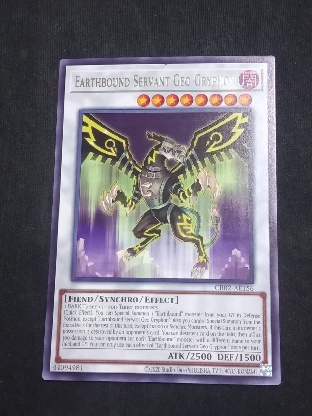 CR02-AE156 Earthbound Servant Geo Gryphon Rare