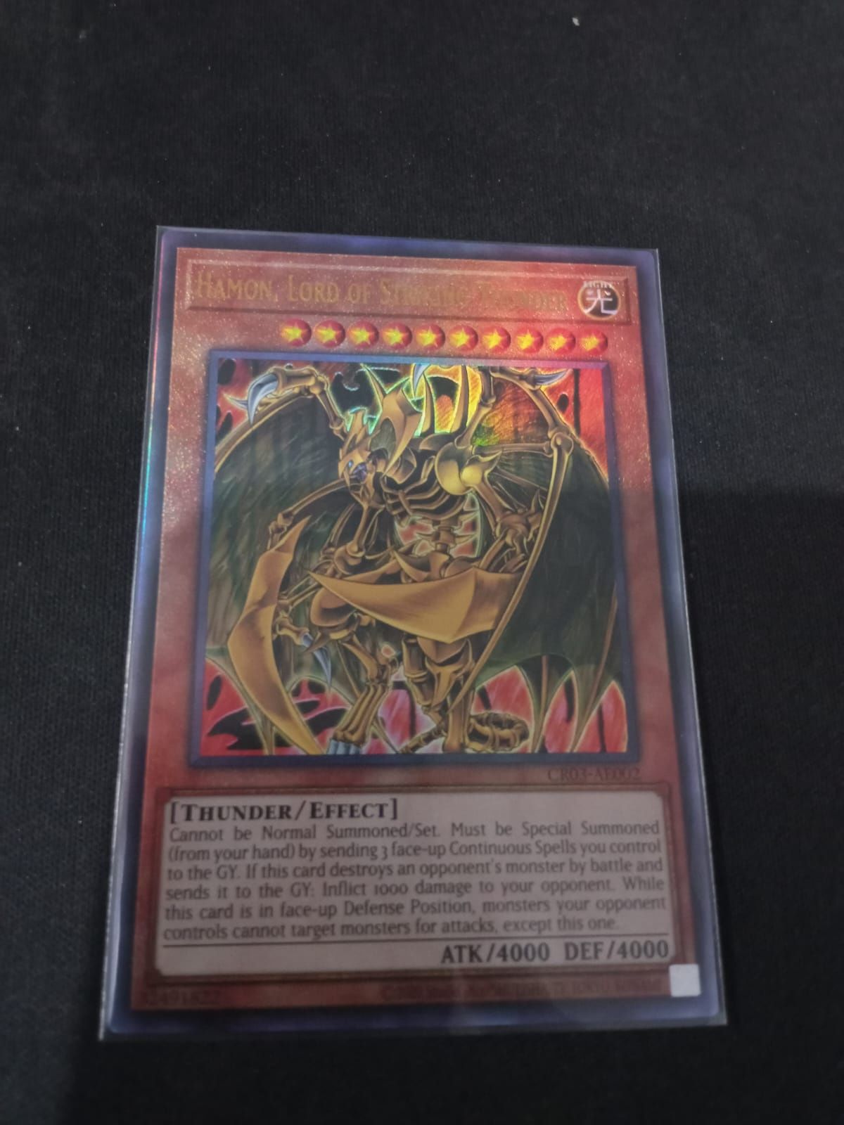 CR03-AE002 Hamon, Lord of Striking Thunder Ultimate Rare