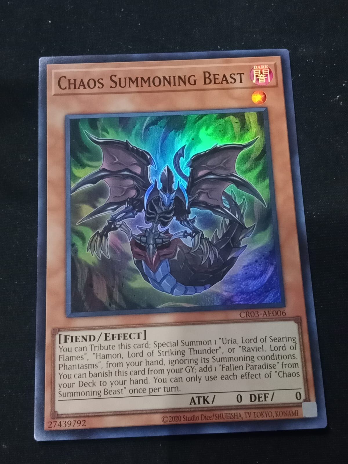 CR03-AE006 Chaos Summoning Beast Super Rare