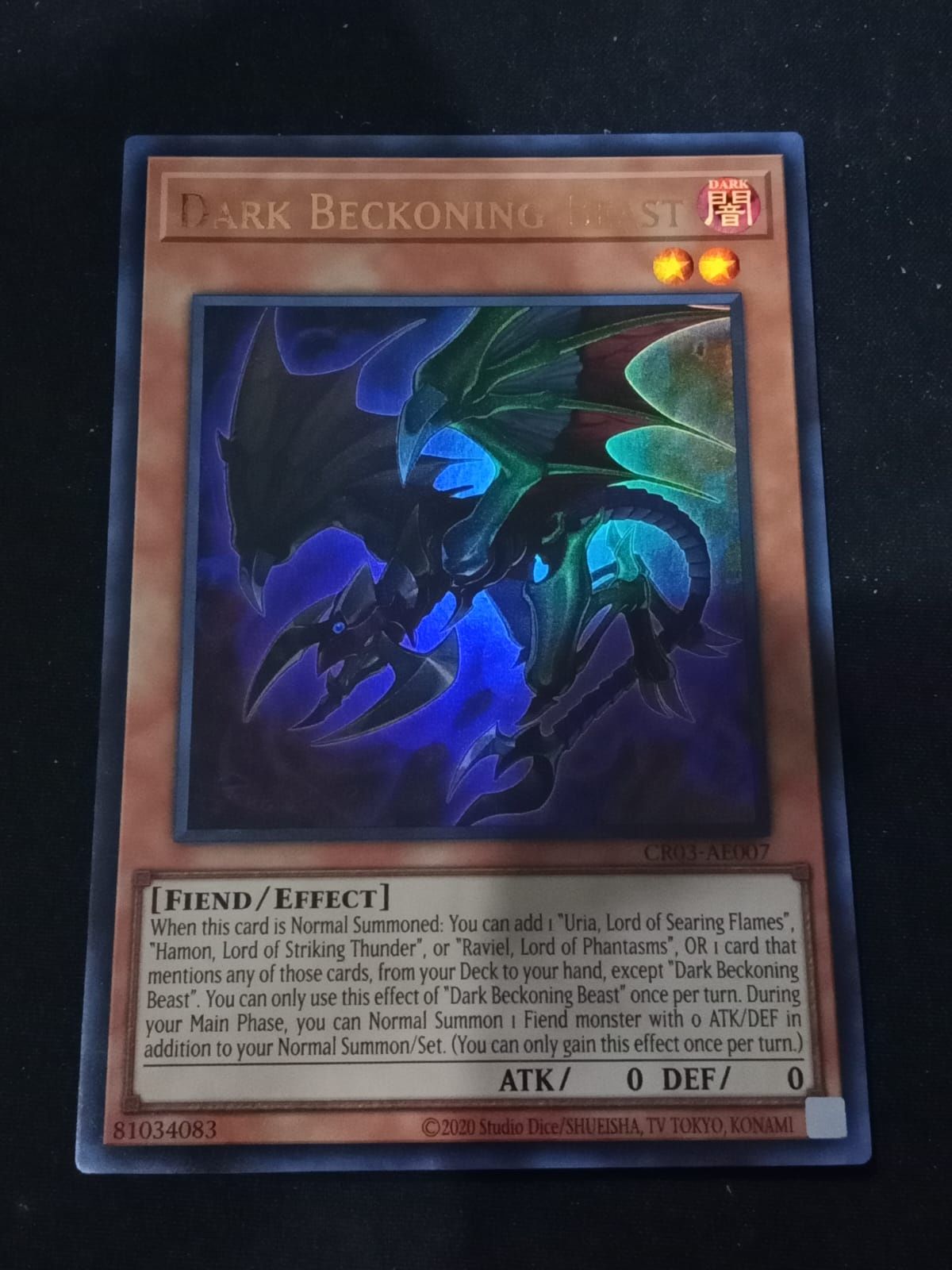 CR03-AE007 Dark Beckoning Beast Ultra Rare