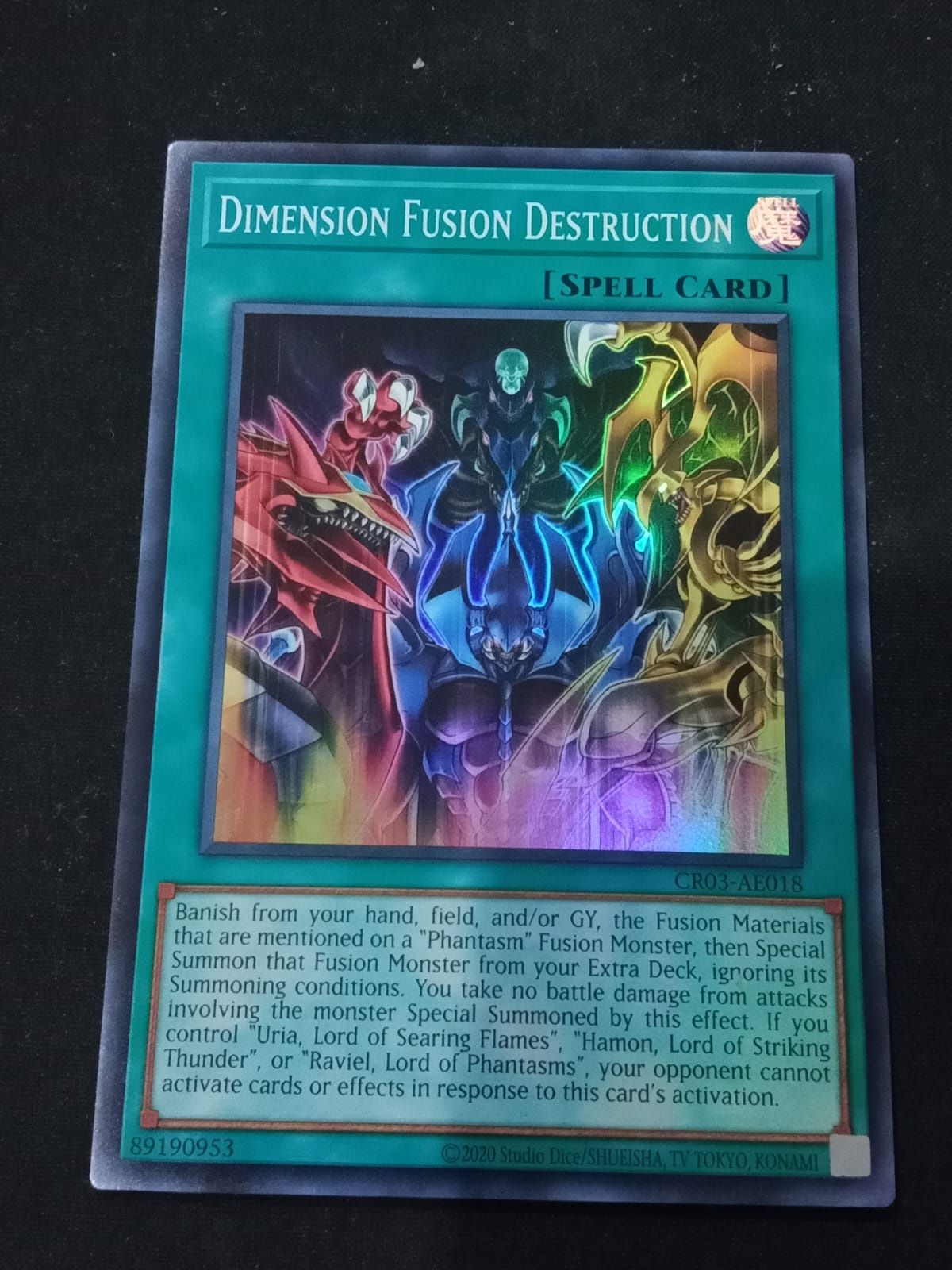 CR03-AE018 Dimension Fusion Destruction Super Rare