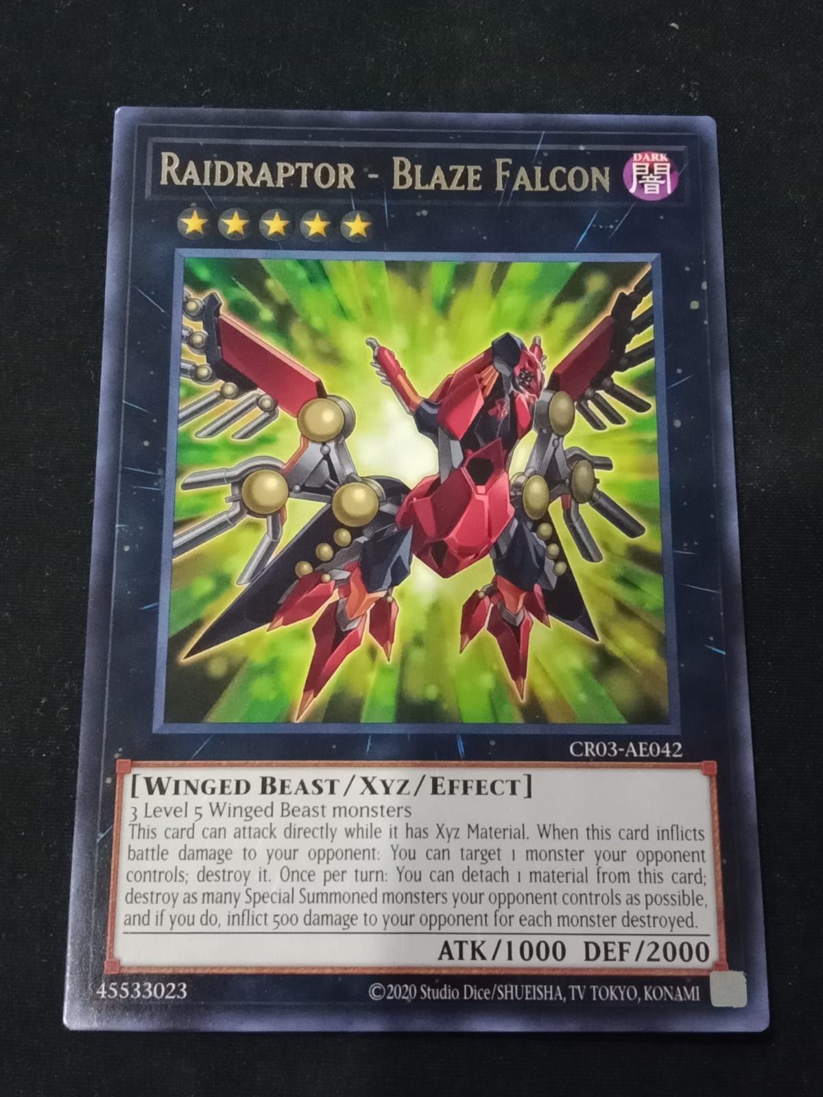 CR03-AE042 Raidraptor - Blaze Falcon Rare