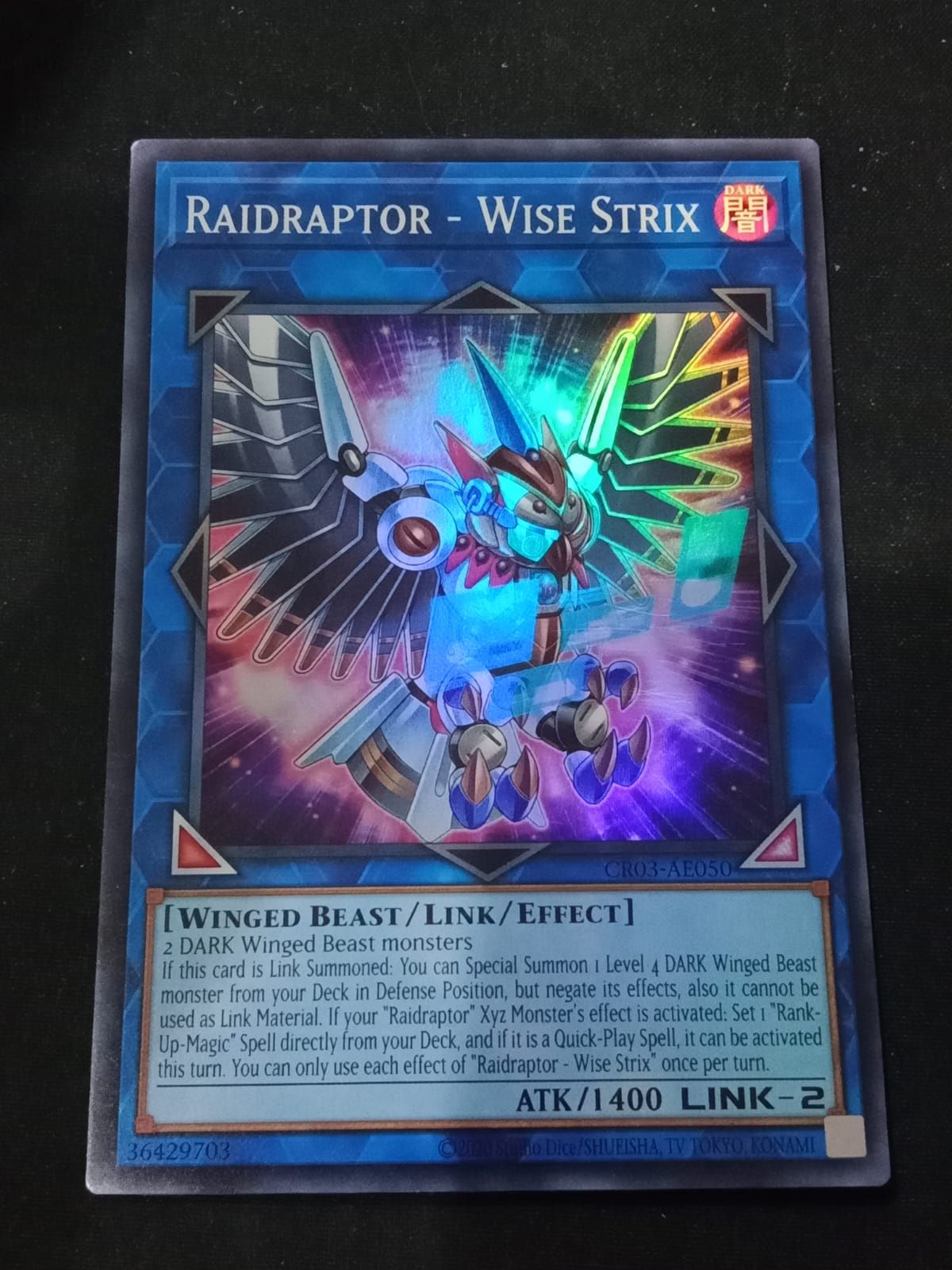 CR03-AE050 Raidraptor - Wise Strix Super Rare