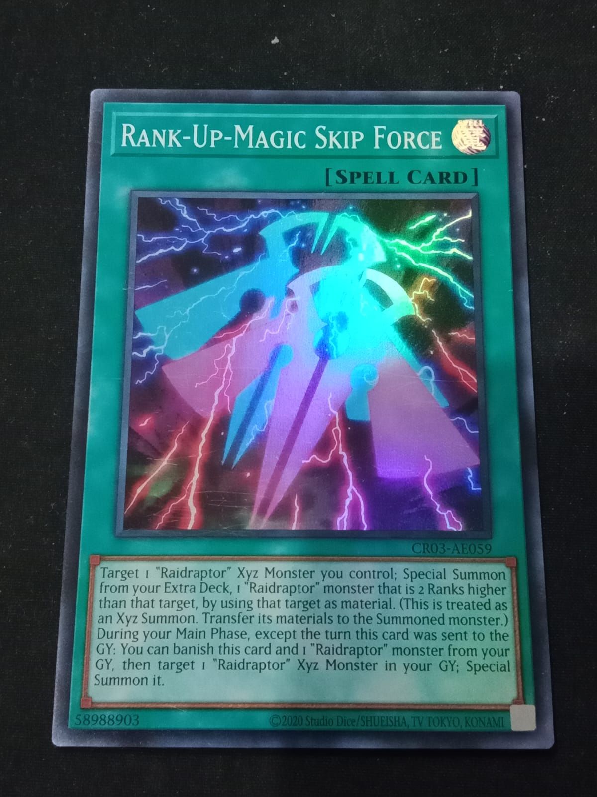 CR03-AE059 Rank-Up-Magic Skip Force Super Rare
