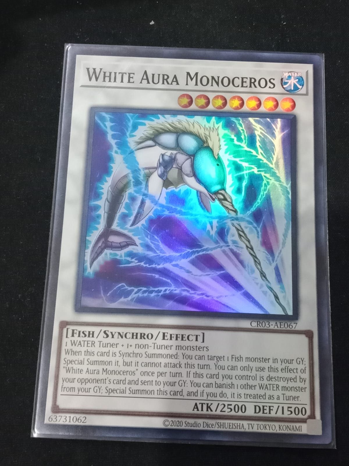 CR03-AE067 White Aura Monoceros Super Rare