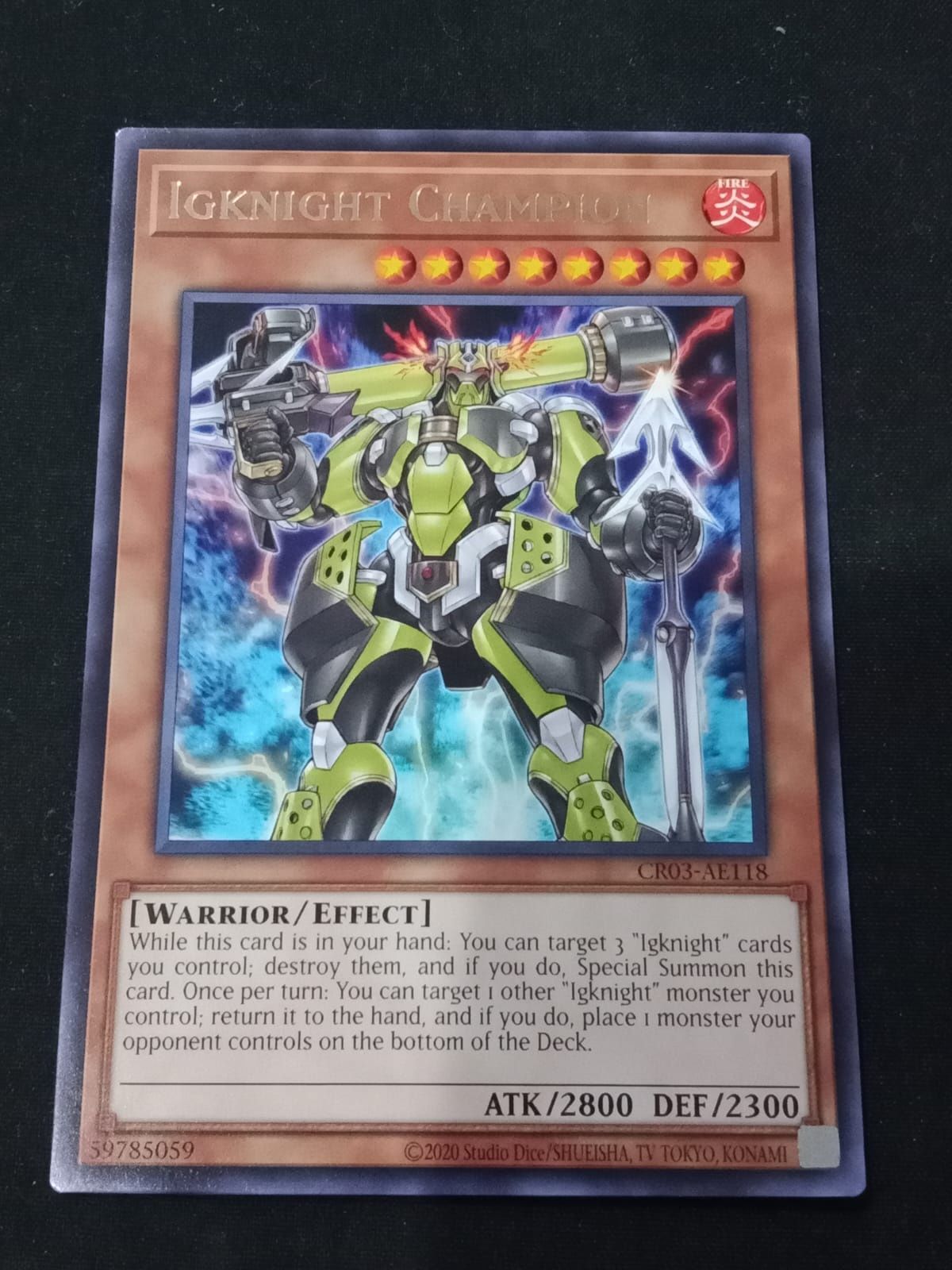 CR03-AE118 Igknight Champion Rare