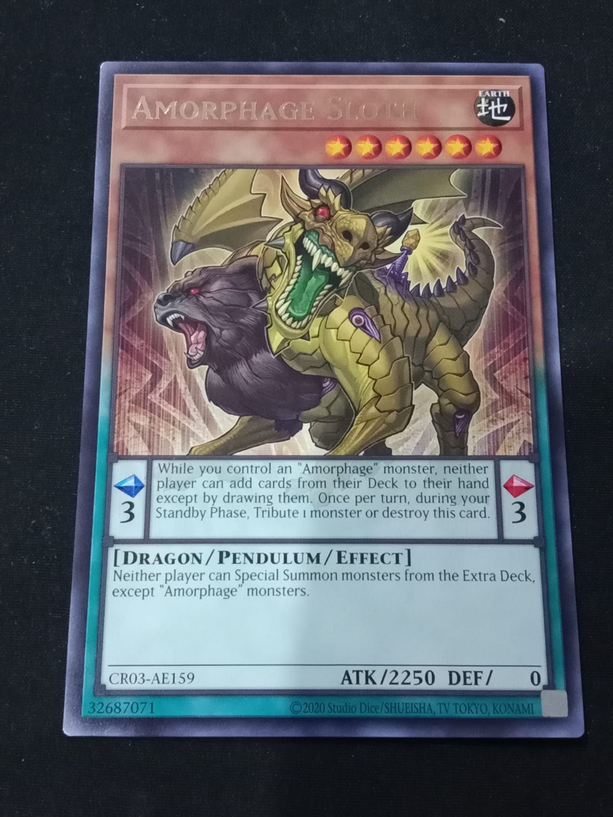 CR03-AE159 Amorphage Sloth Rare