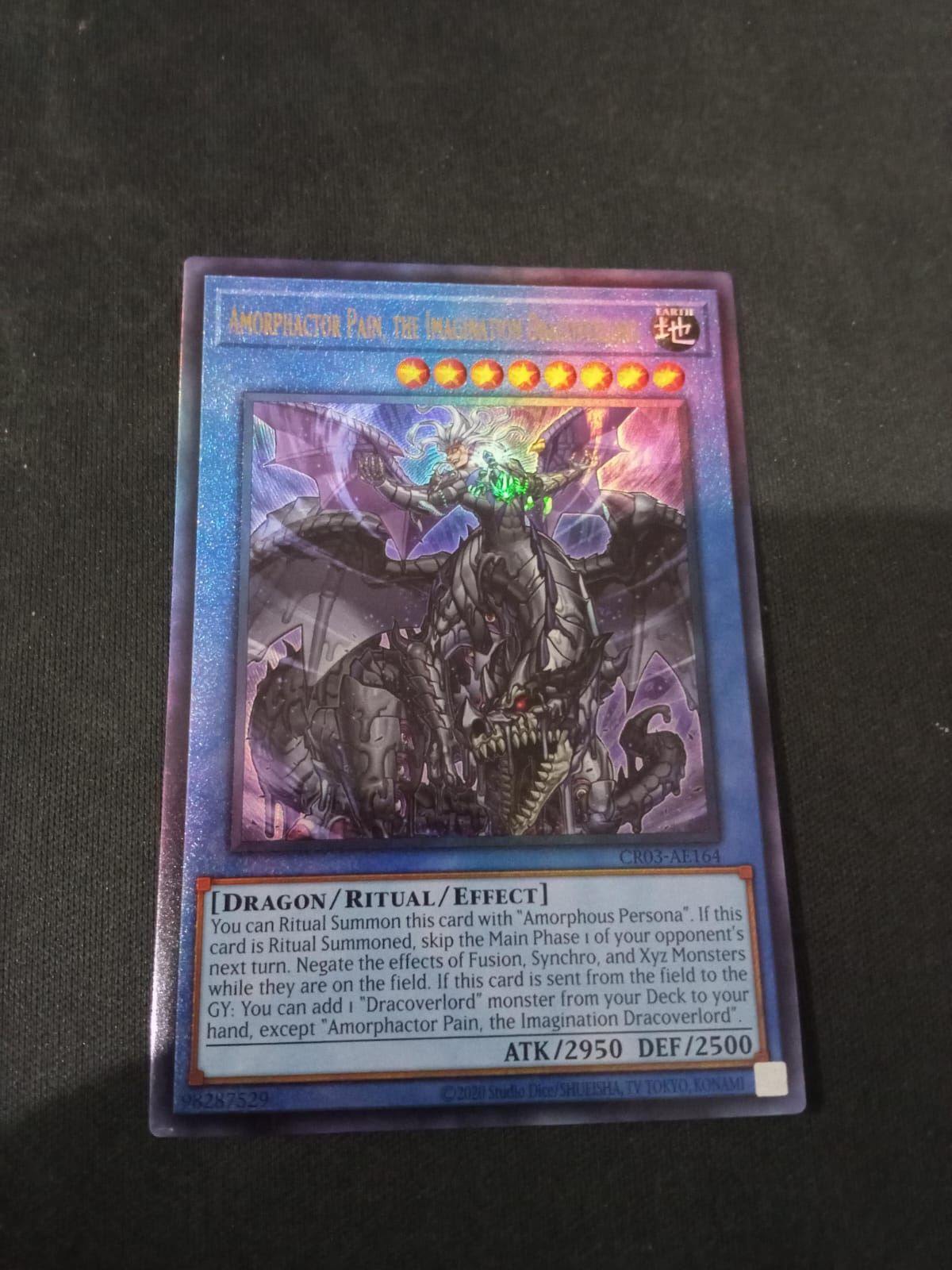 CR03-AE164 Amorphactor Pain, the Imagination Dracoverlord Ultimate Rare