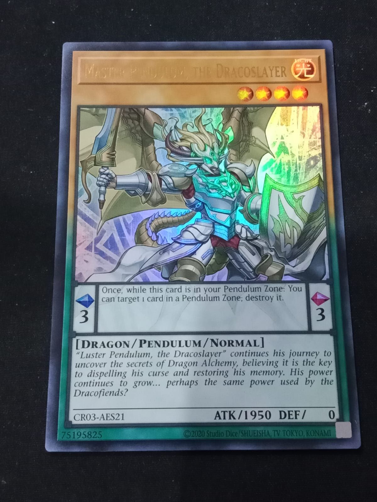 CR03-AE165 Master Pendulum, the Dracoslayer Ultra Rare