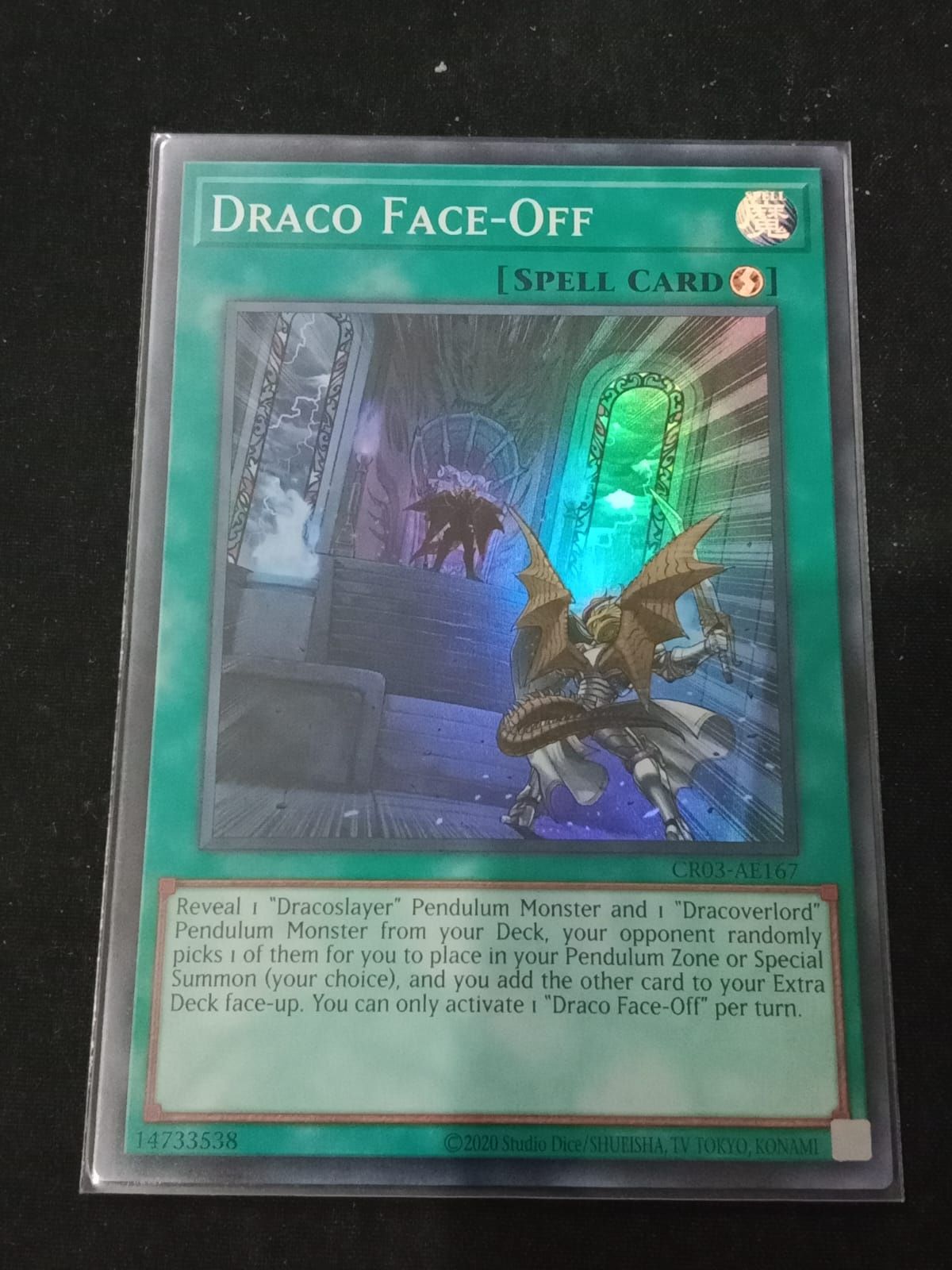 CR03-AE167 Draco Face-Off Super Rare
