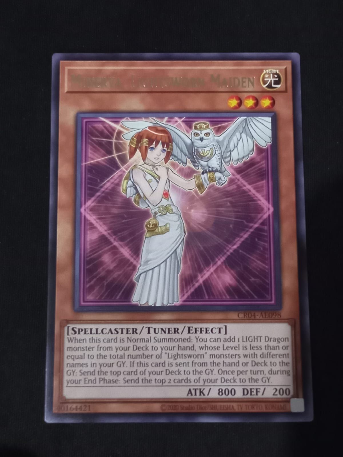 CR04-AE098 Minerva, Lightsworn Maiden Rare