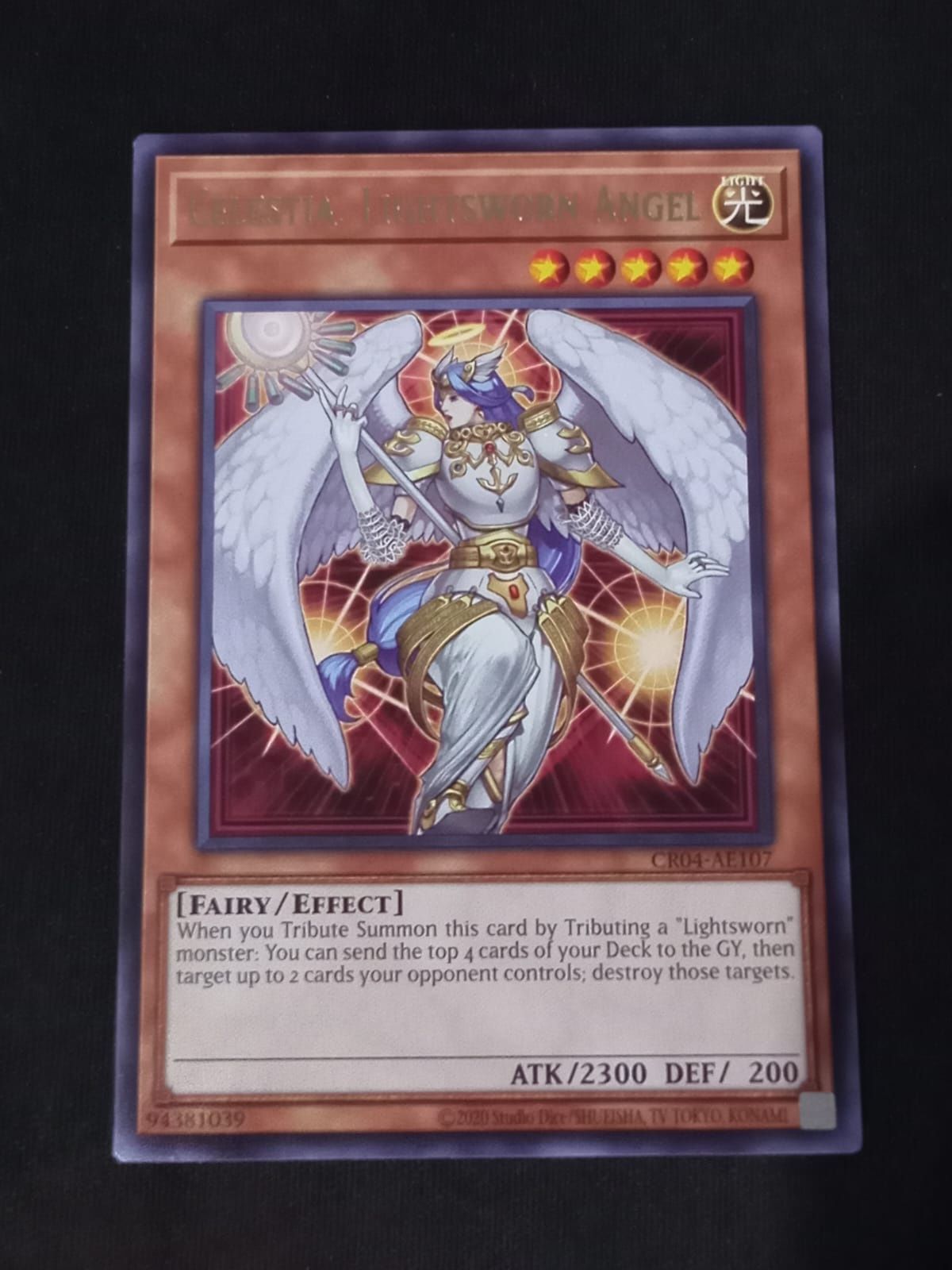 CR04-AE107 Celestia, Lightsworn Angel Rare