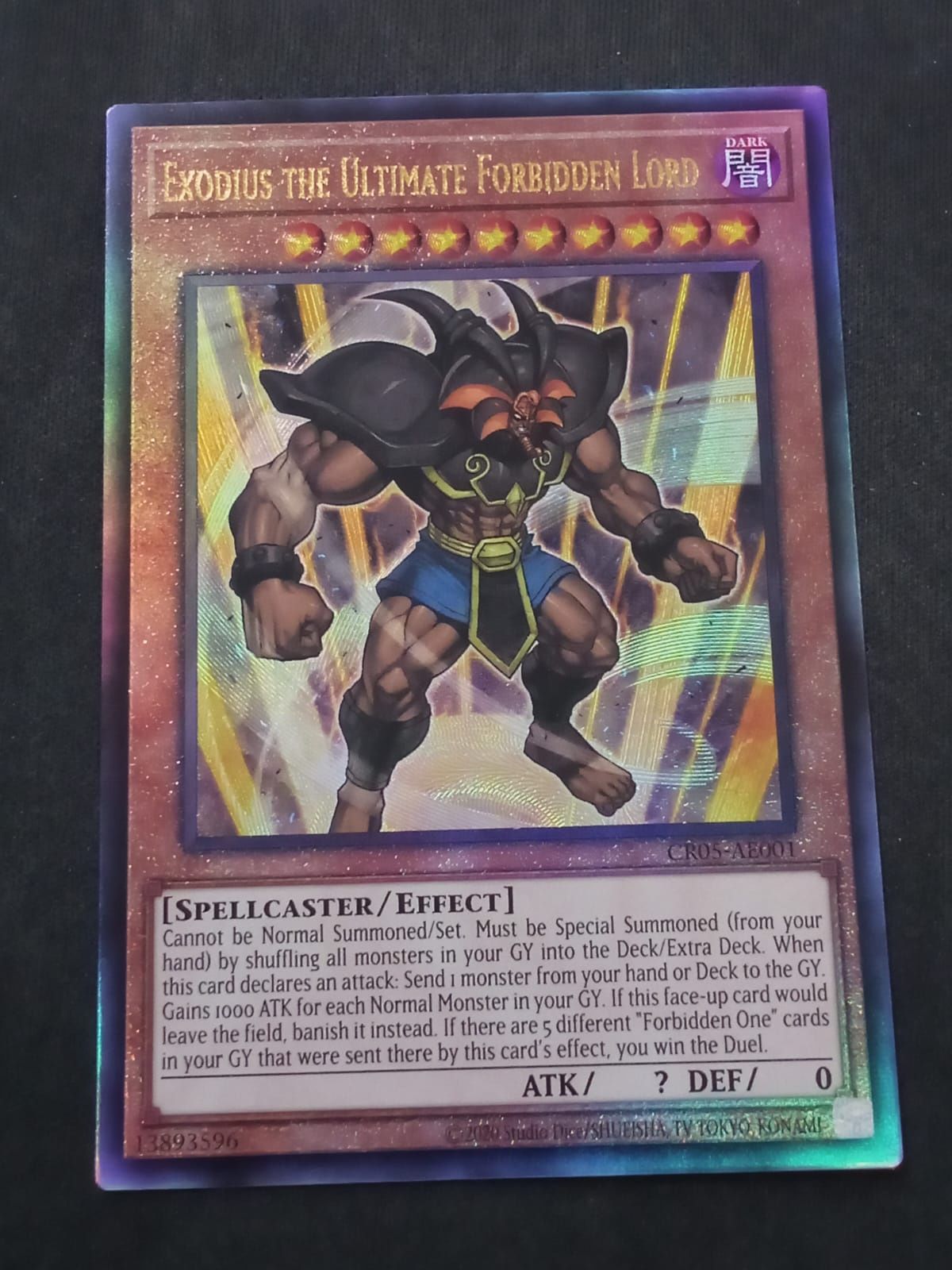 CR05-AE001 Exodius the Ultimate Forbidden Lord Ultimate Rare