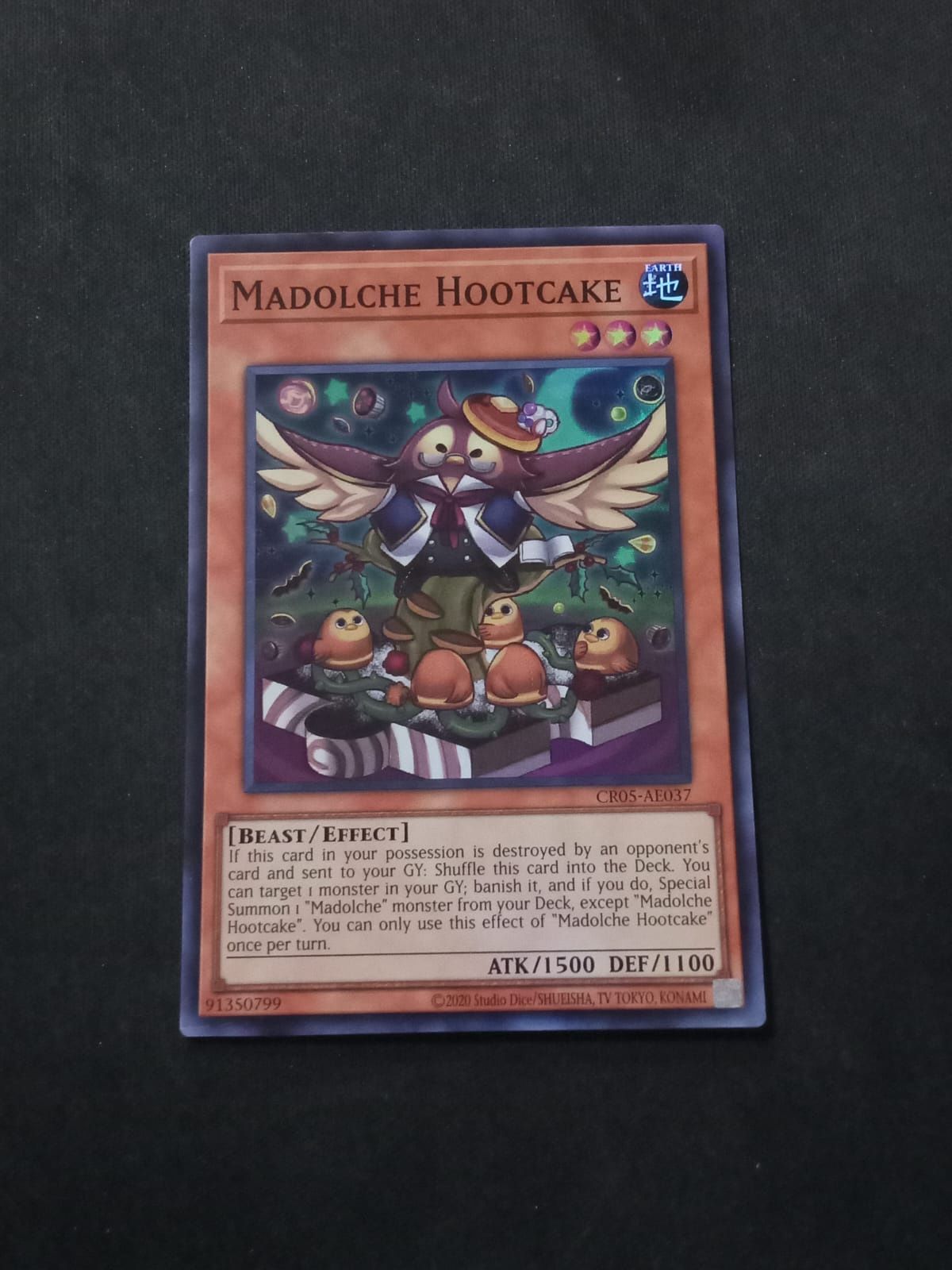 CR05-AE037 Madolche Hootcake Super Rare