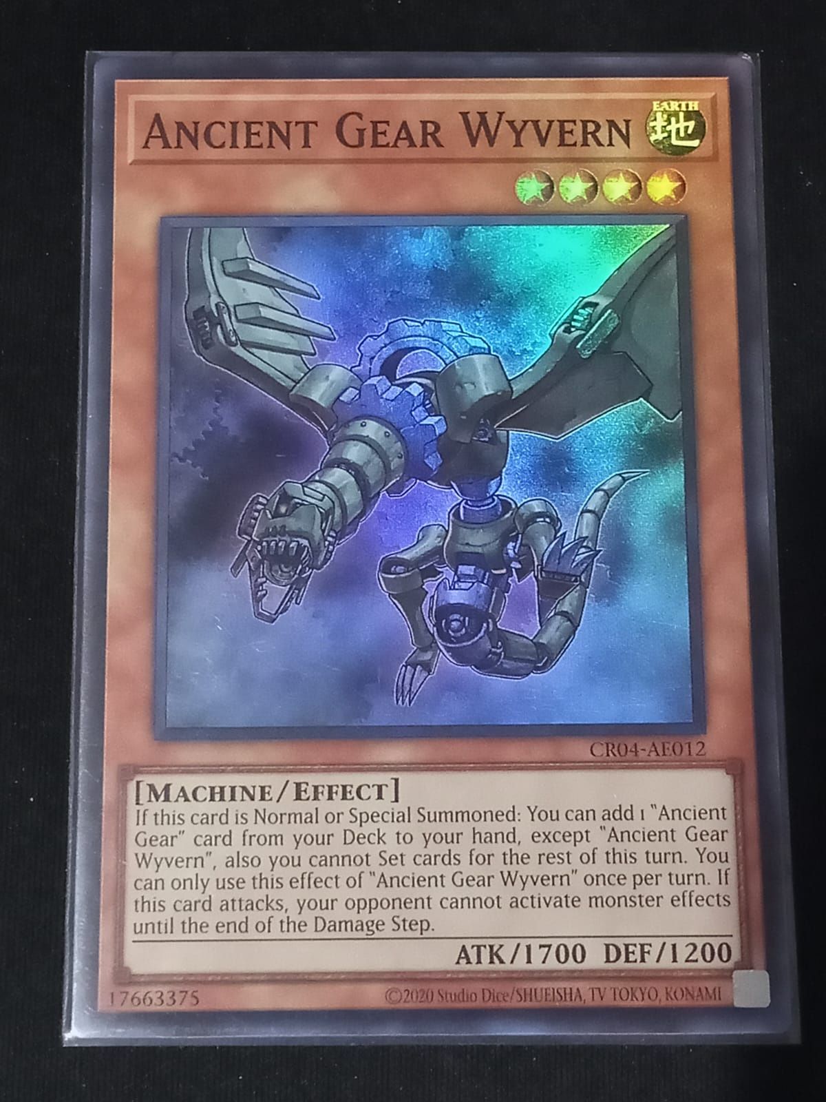 CR04-AE012 Ancient Gear Wyvern Super Rare