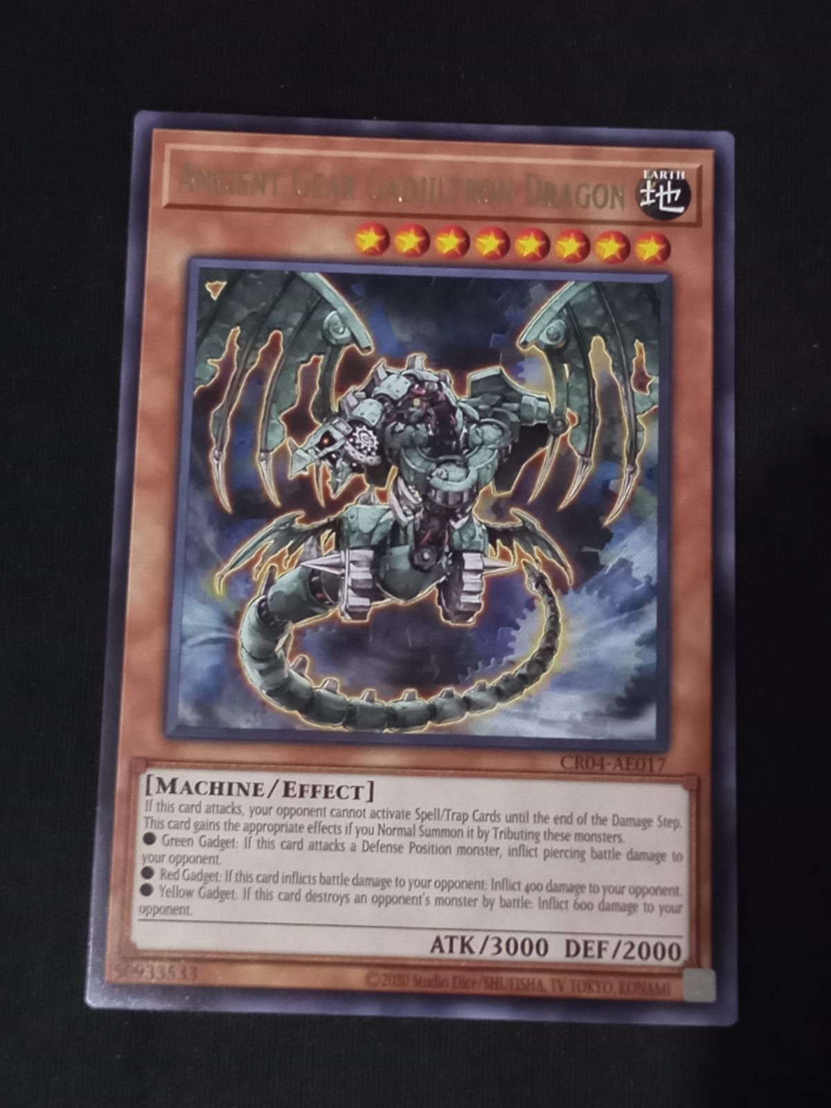 CR04-AE017 Ancient Gear Gadjiltron Dragon Rare