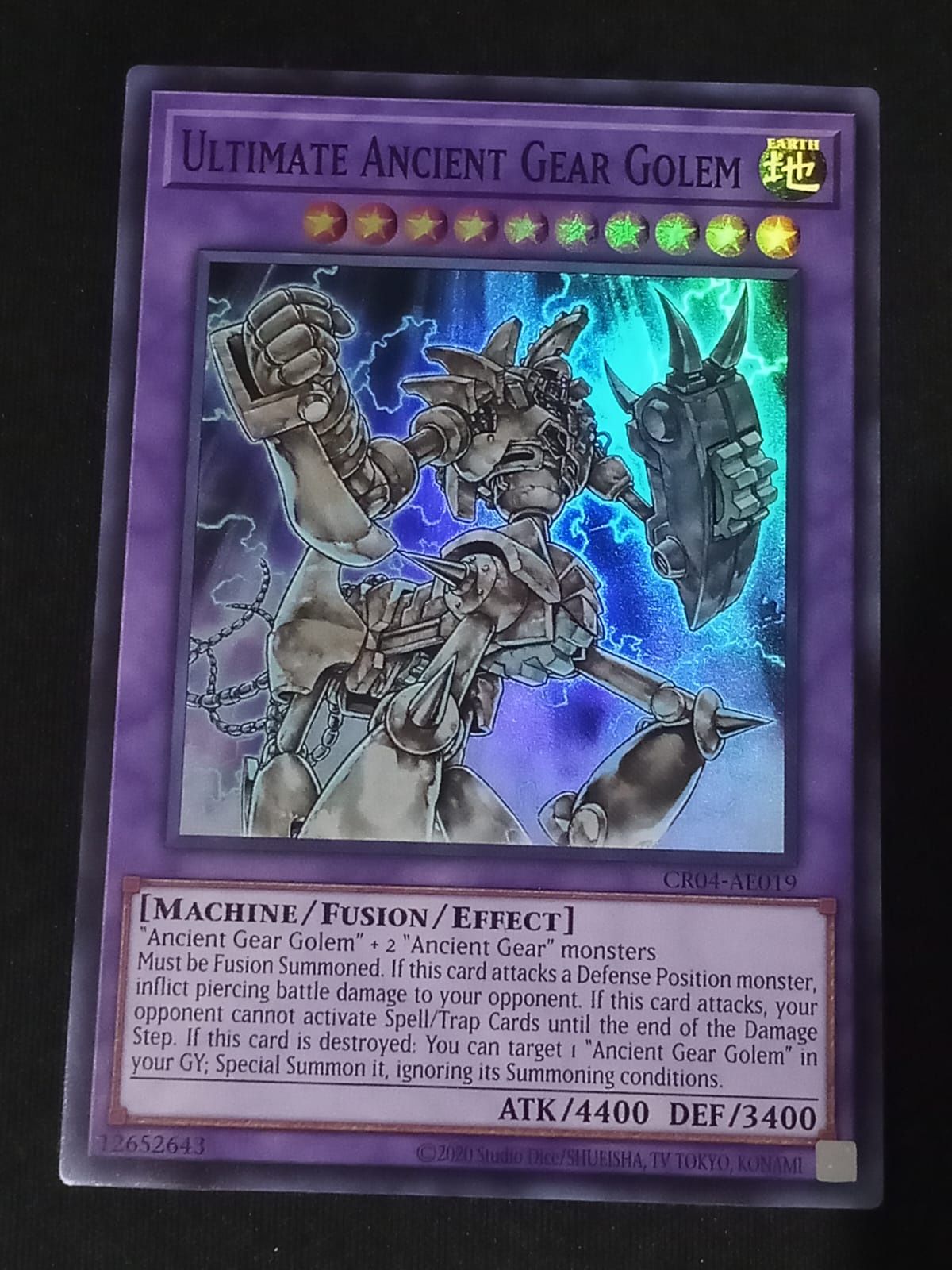 CR04-AE019 Ultimate Ancient Gear Golem Super Rare