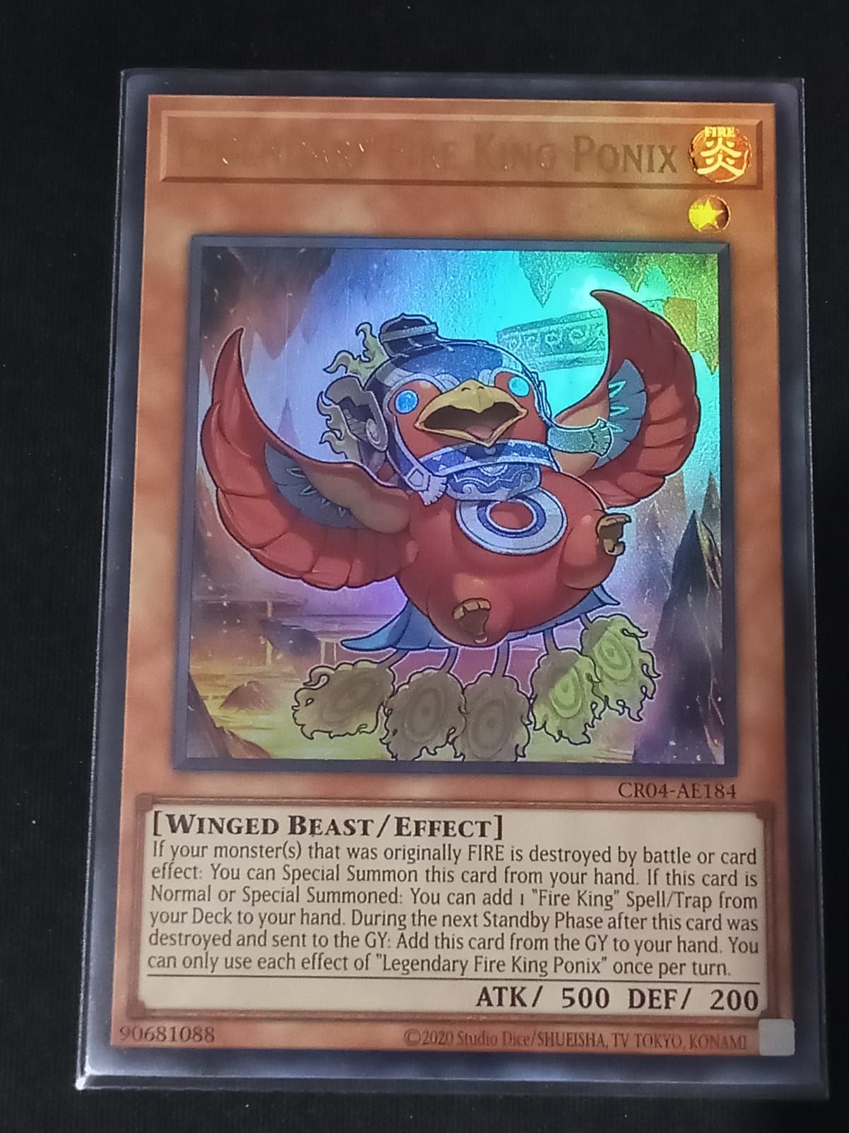 CR04-AE184 Legendary Fire King Ponix Ultra Rare