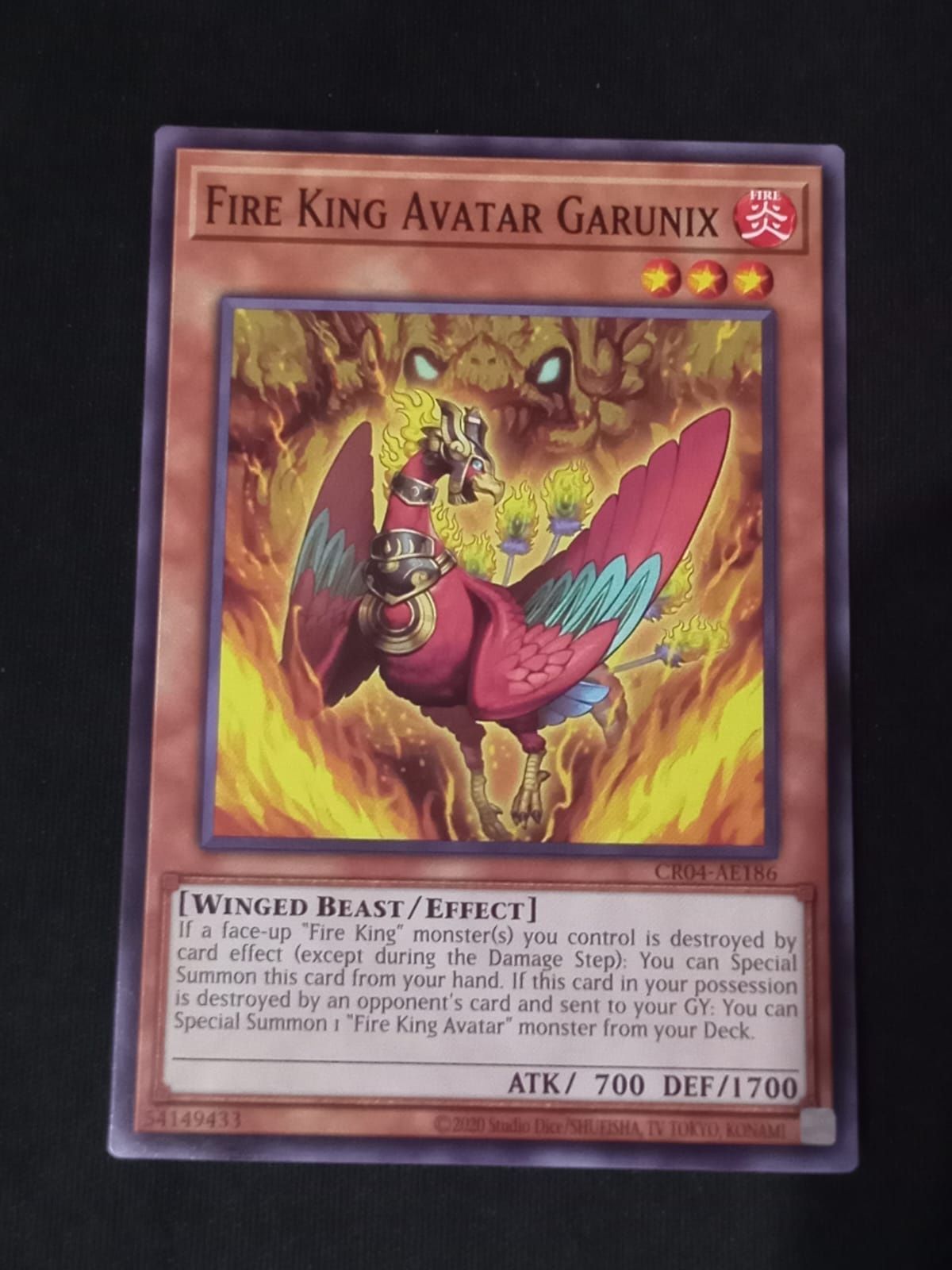 CR04-AE186 Fire King Avatar Garunix Common