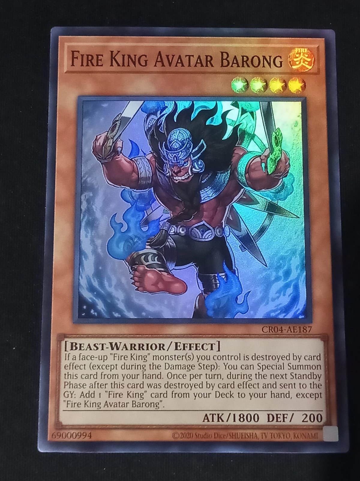 CR04-AE187 Fire King Avatar Barong Super Rare