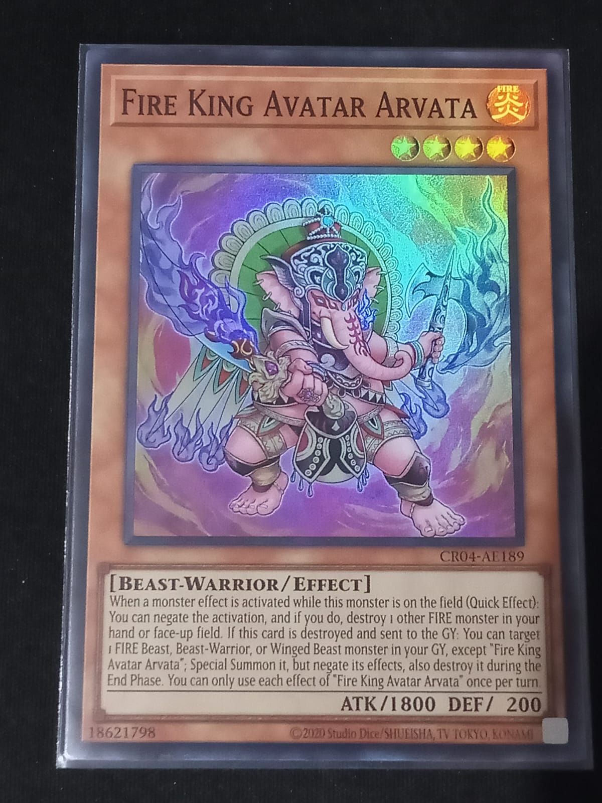 CR04-AE189 Fire King Avatar Arvata Super Rare