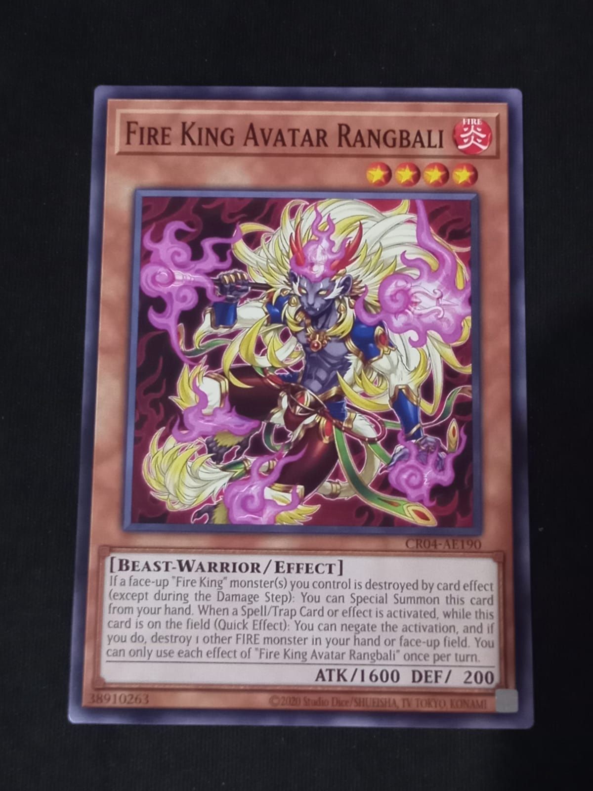 CR04-AE190 Fire King Avatar Rangbali Common