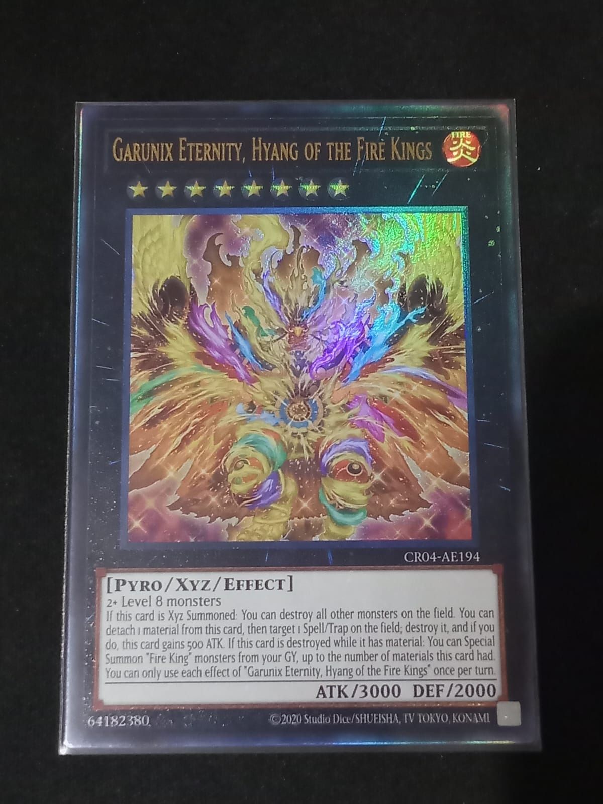 CR04-AE194 Garunix Eternity, Hyang of the Fire Kings Ultimate Rare