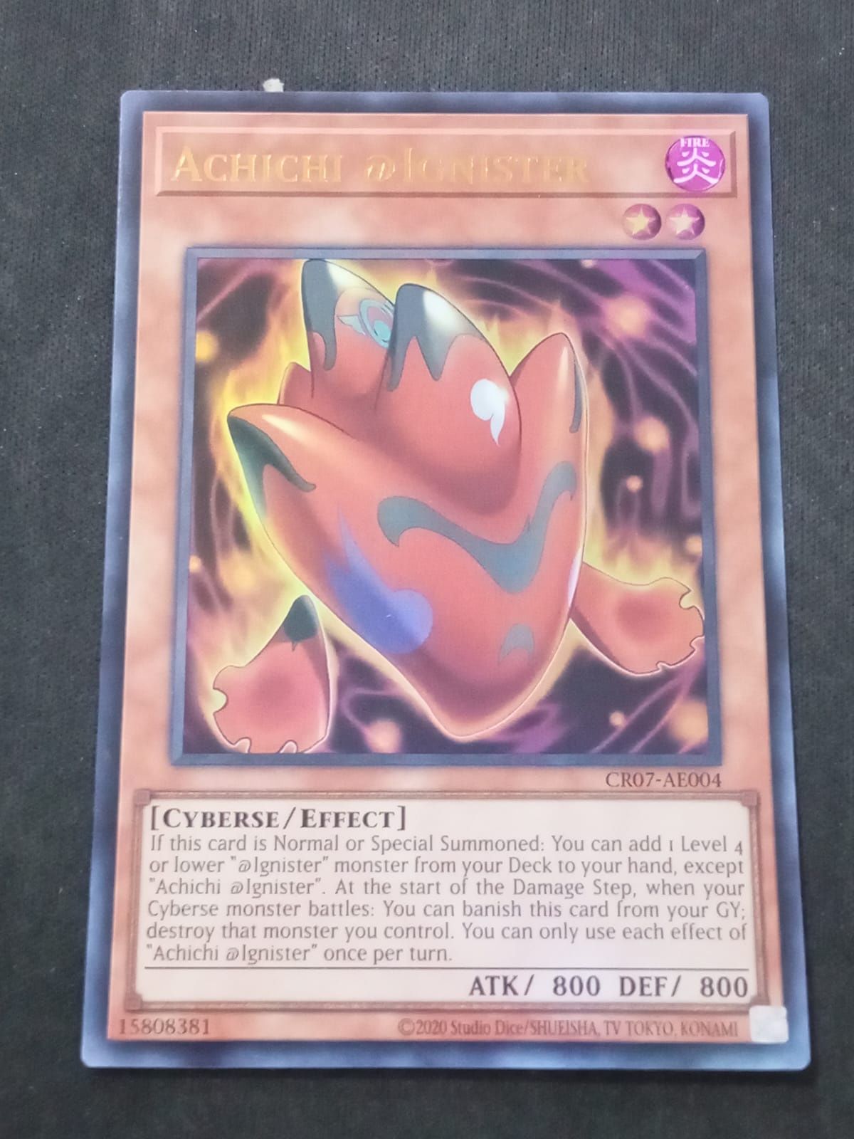 CR07-AE004 Achichi @Ignister Ultra Rare