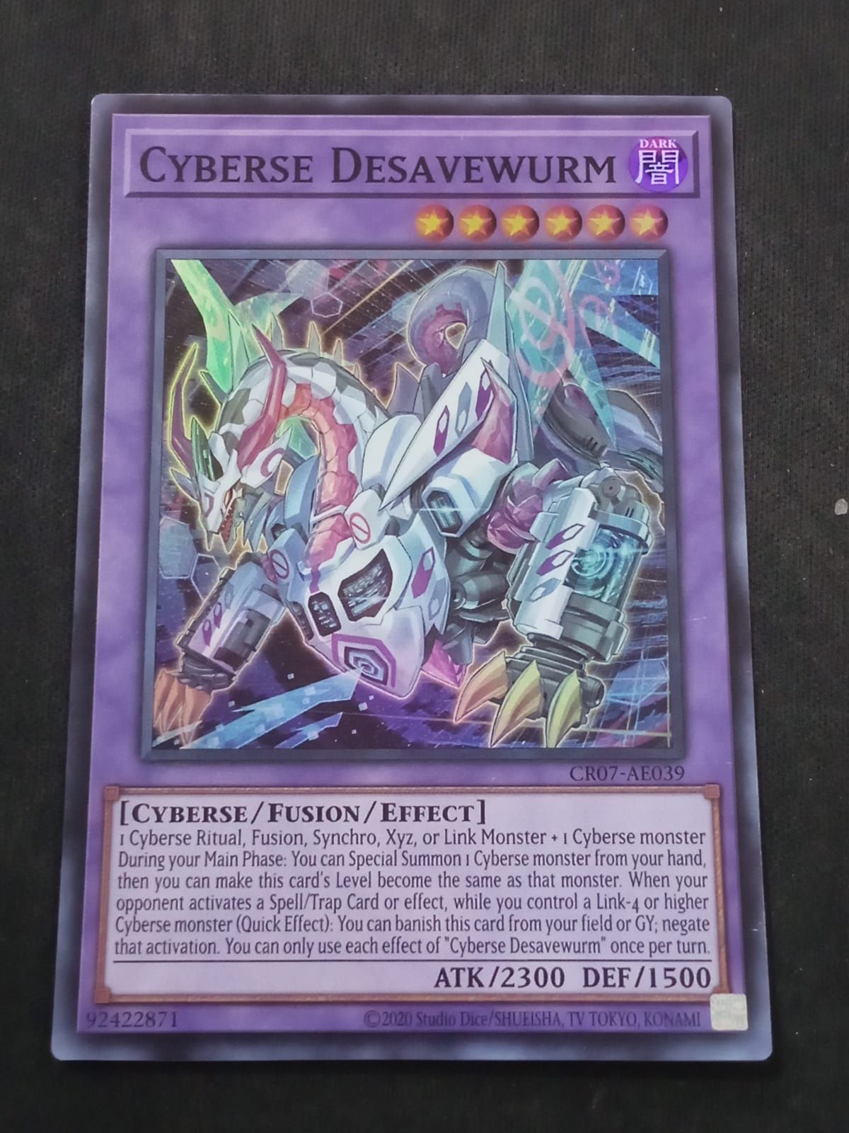 CR07-AE039 Cyberse Desavewurm Super Rare