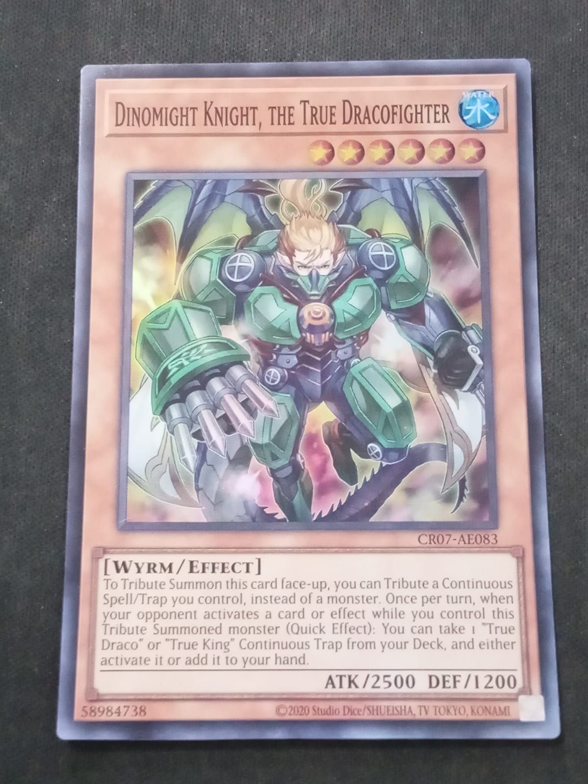 CR07-AE083 Dinomight Knight, the True Dracofighter Super Rare