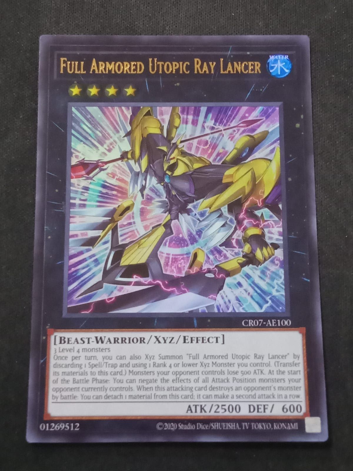 CR07-AE100 Full Armored Utopic Ray Lancer Ultra Rare