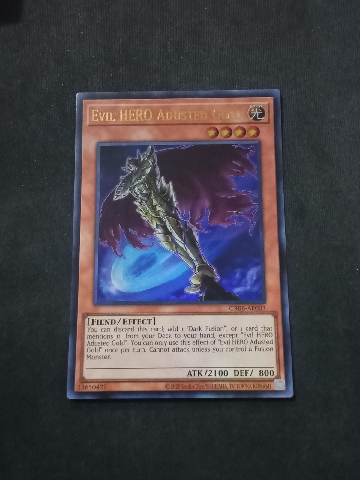CR06-AE003 Evil HERO Adusted Gold Ultra Rare