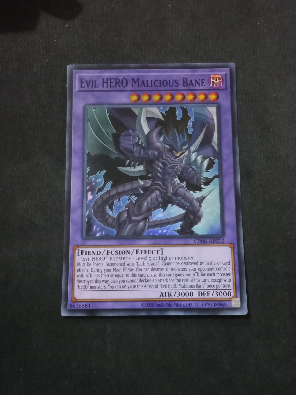 CR06-AE012 Evil HERO Malicious Bane Super Rare