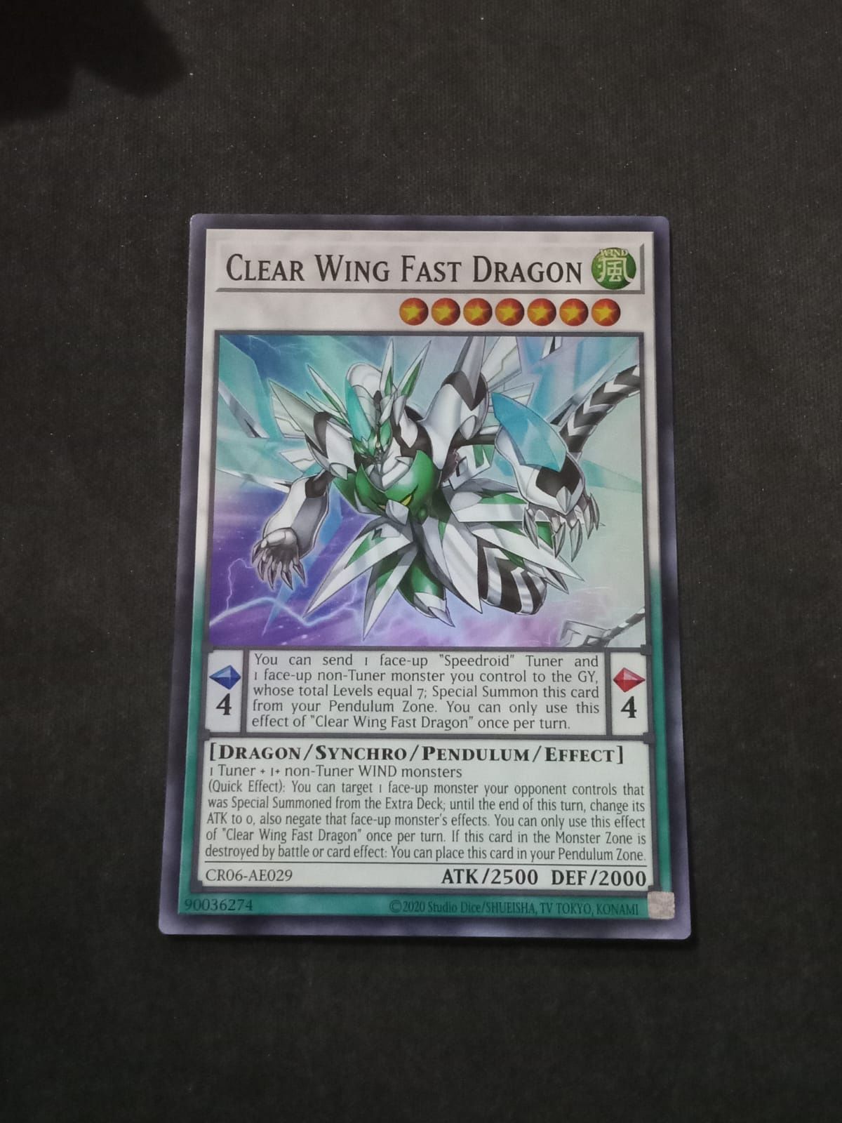 CR06-AE029 Clear Wing Fast Dragon Super Rare