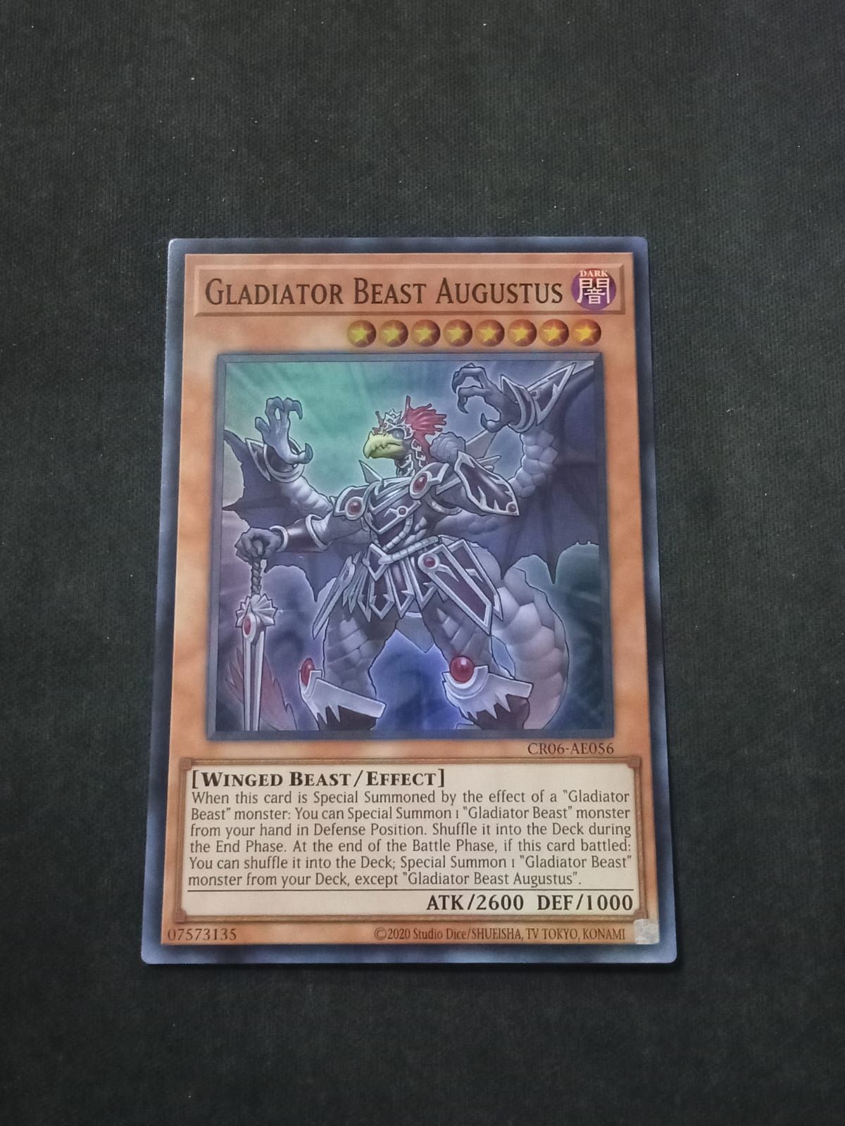 CR06-AE056 Gladiator Beast Augustus Super Rare