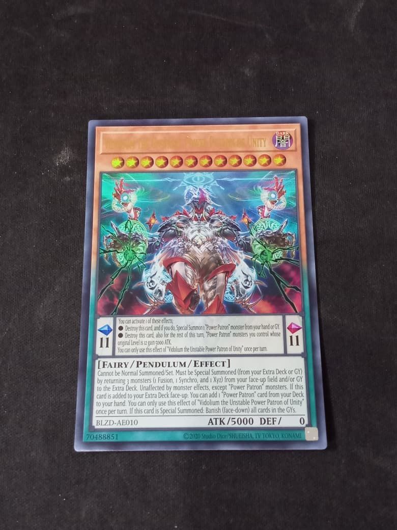BLZD-AE010 Vidolium the Unstable Power Patron of Unity Ultra Rare