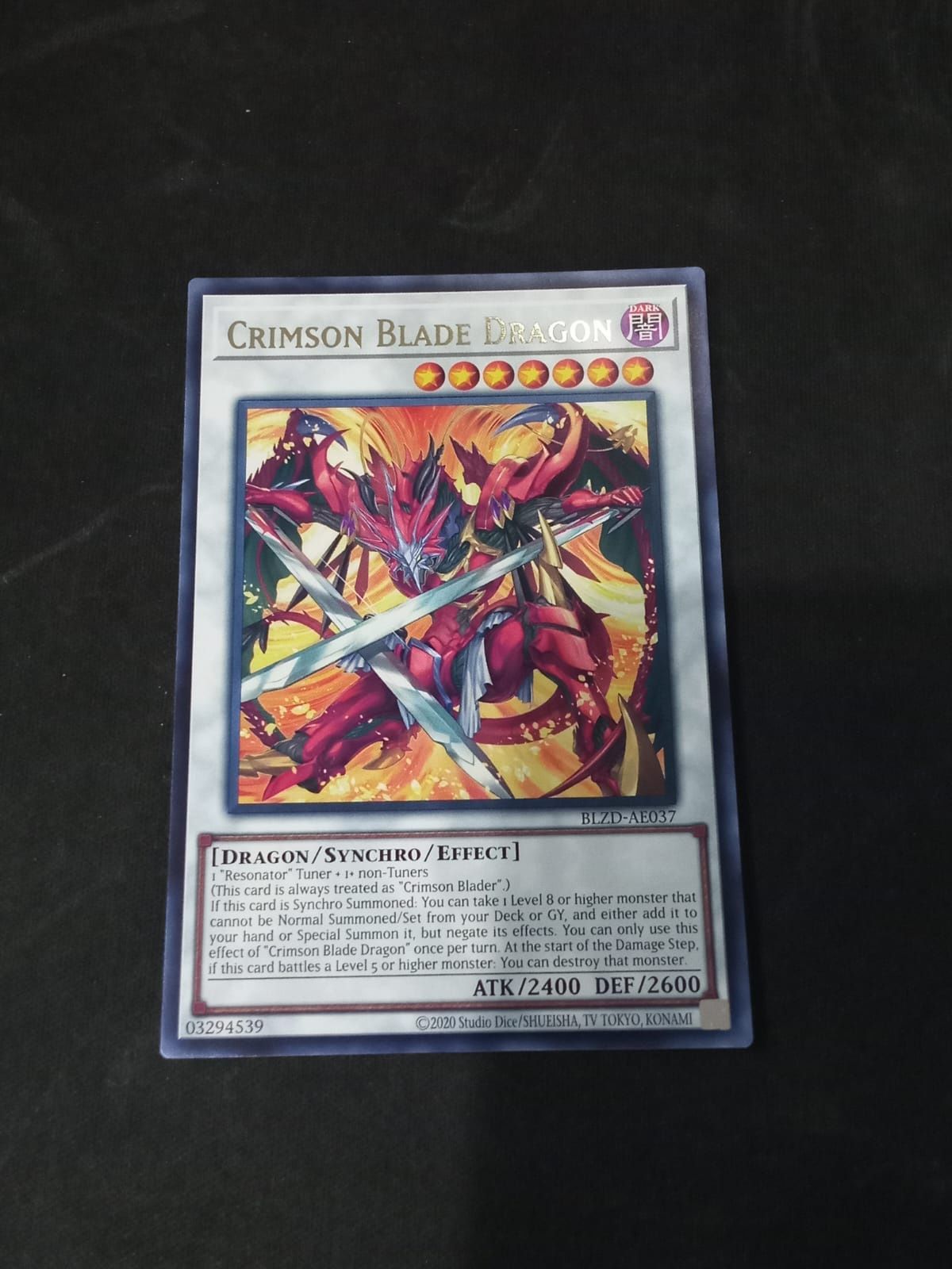 BLZD-AE037 Crimson Blade Dragon Rare