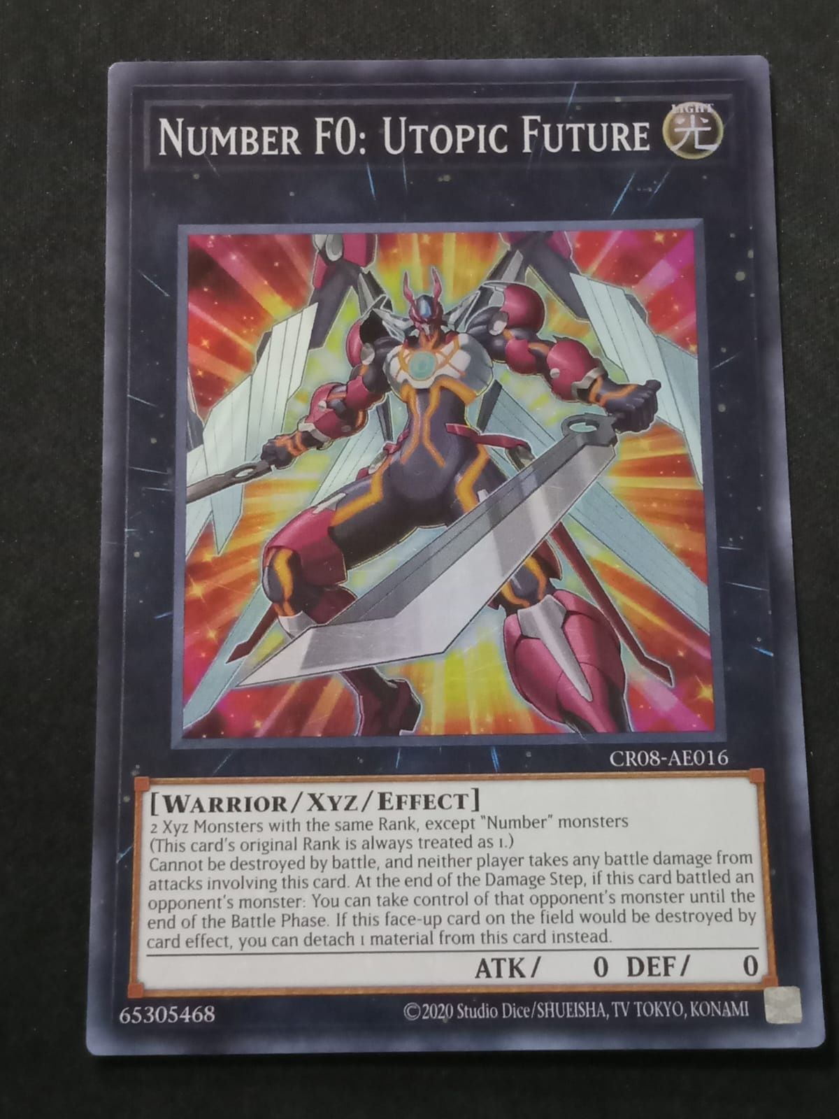 CR08-AE016 Number F0: Utopic Future Super Rare
