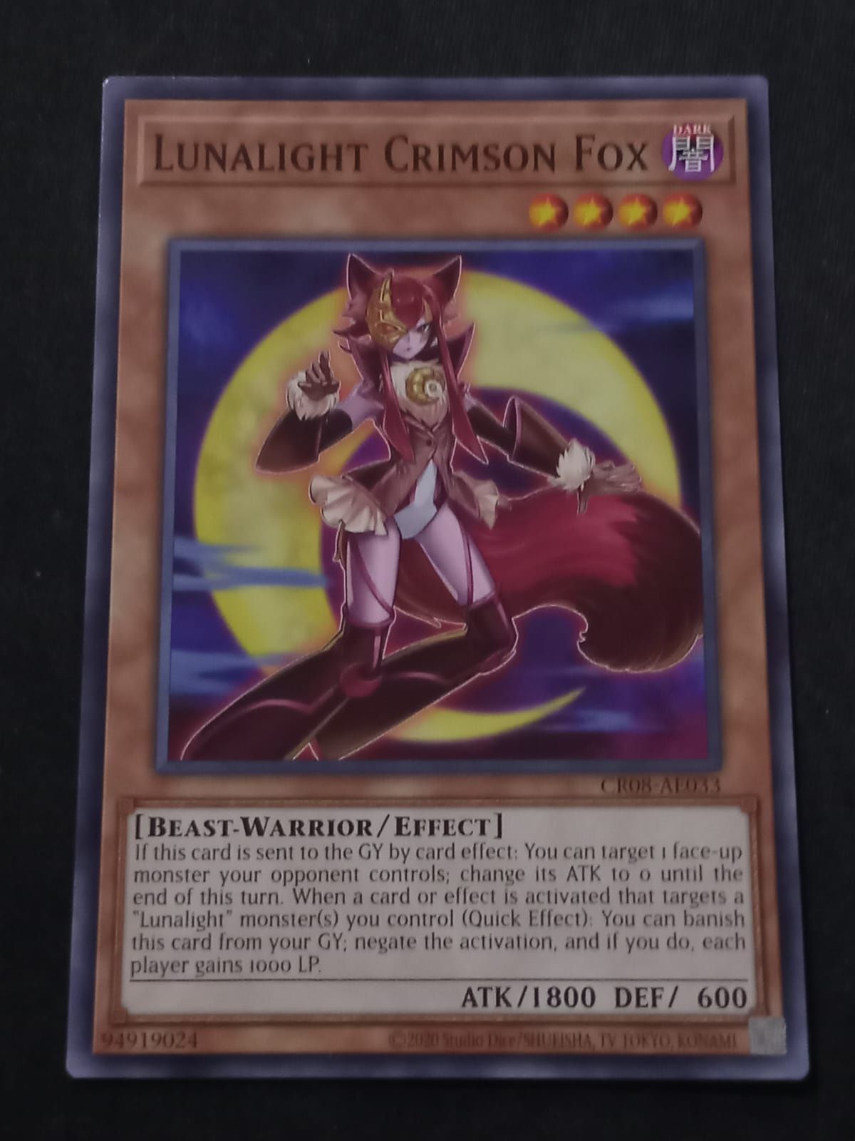 CR08-AE033 Lunalight Crimson Fox Common